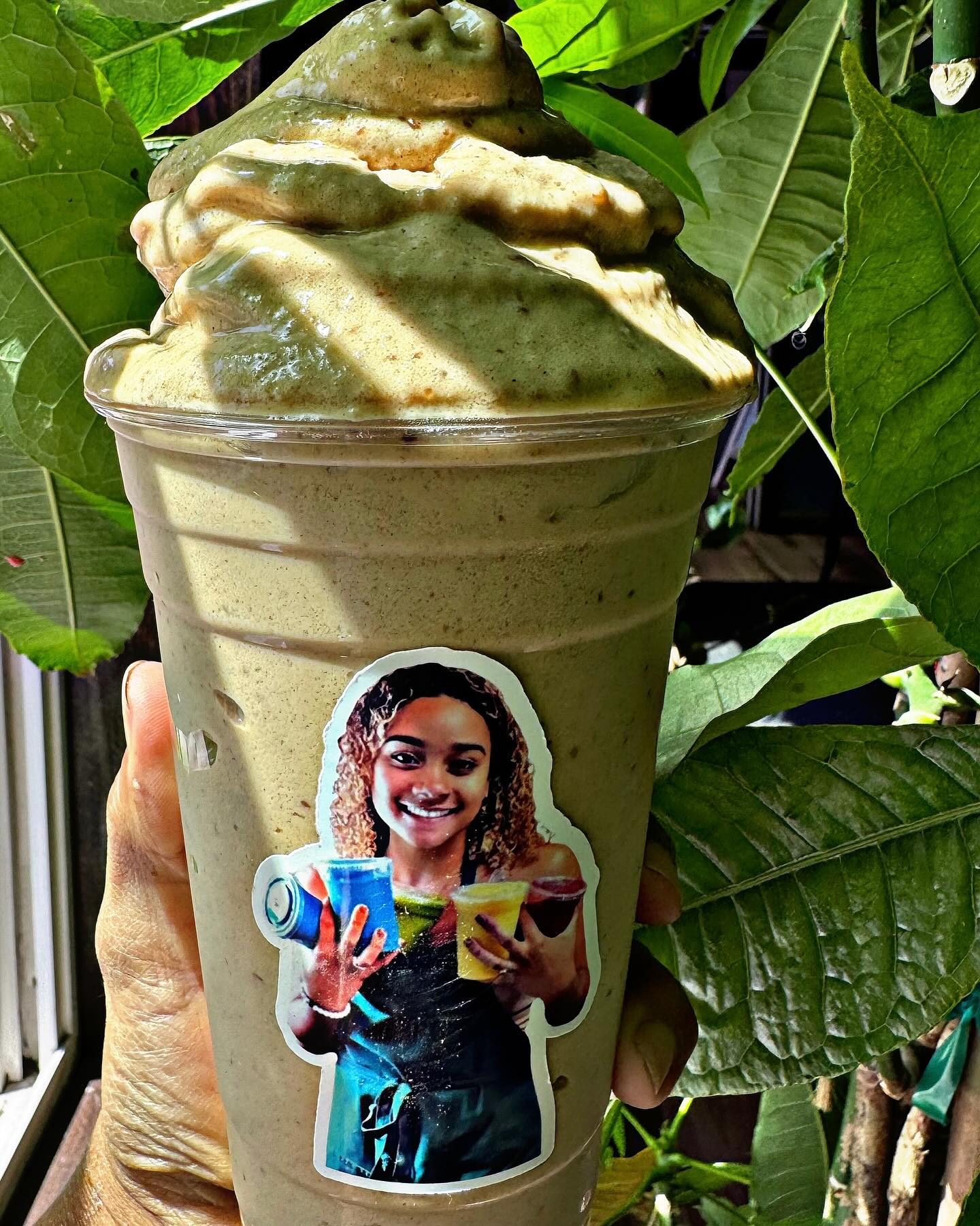 Well today is “HAPPY BIRTHDAY BROOKE” day!! 
Special Shout out to Brooke! The most beautiful dedicated young lady! We LOVE you! ❤️
—> Today get 5% off Brooke Smoothie! 
HAPPY BIRTHDAY BROOKE! 💜
Sticker label: @designsbymj21