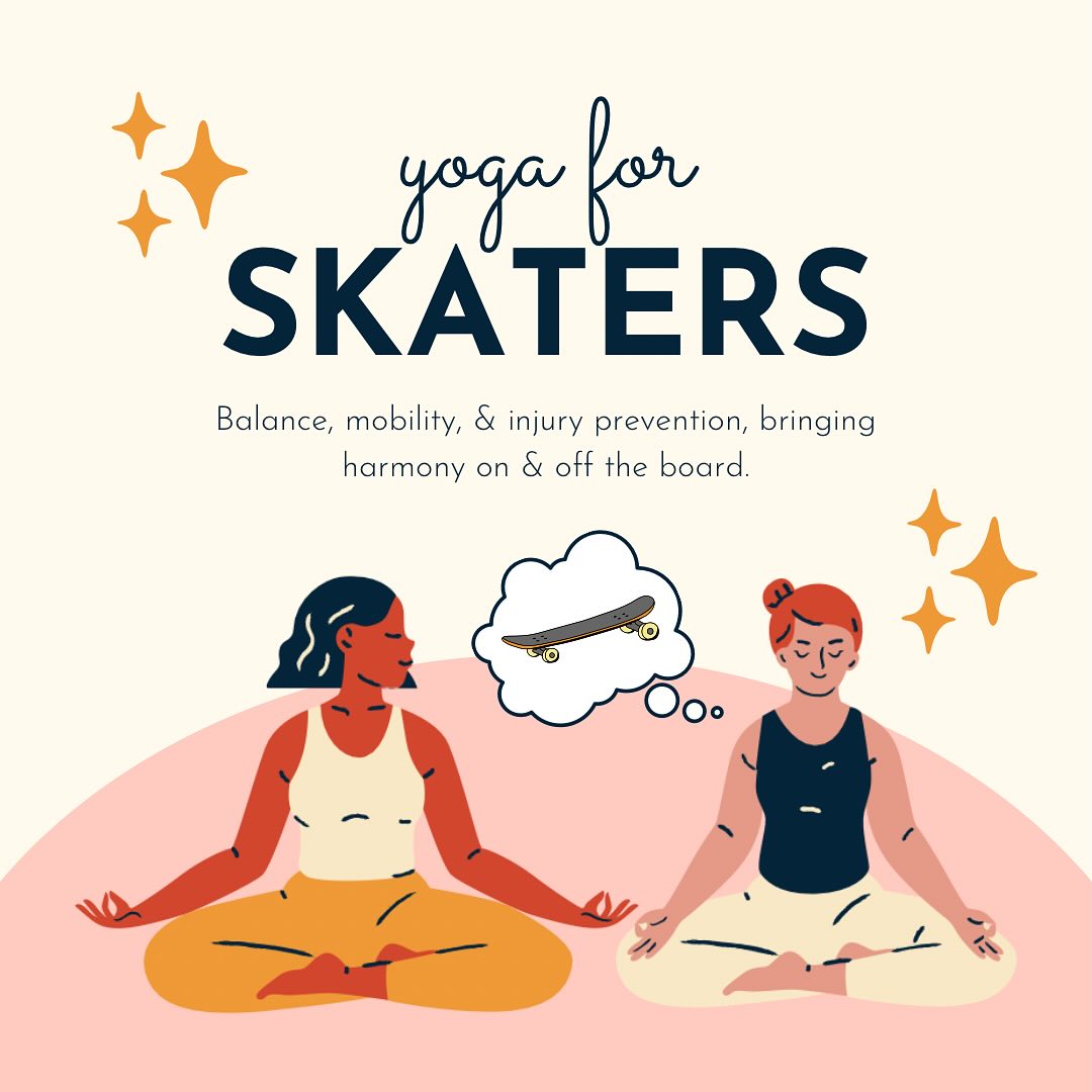 Yoga for Skaters ๐น ๐ง๐ผโโ๏ธ
๐๏ธ 3 sessions: Wed 1, 8, 15 Nov๐ข 7:45-8.45PM
Boost mobility & flexibility, find your balance on & off the board, strengthen muscles & help prevent future injuries. All yoga levels & all skate types (longboard, skateboard, surfskate, roller etc) are welcome!
๐ About your instructor, Danielle: An experienced Hatha Vinyasa, Yin & Restorative teacher and a skater for the last 8 years (loves longboard dancing & bombing hills!).
๐ธ ยฃ10 per session or ยฃ25 if you join all 3. If youโre struggling financially message me ๐ฉต Book via the link in bio.
๐The Wild Box Yoga Studio, Bristol
Roll into your best winter skating season. See you on the mat! ๐น๐งโโ๏ธ