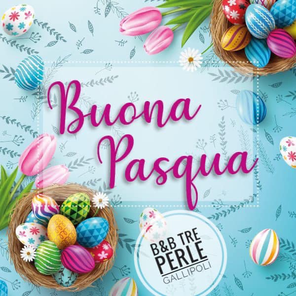 Buona Pasqua a tutti voi dal B&B Tre Perle Beb Tre Perle Gallipoli🐣🍀
Grazie a chi ci ha sempre scelto!
