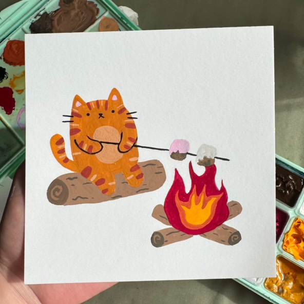 The cutest little fire side cat @bro.hornsby on our Square Pro Watercolour Pad ?
Did you know that this was created as a tattoo! Head on over to Brooke's page to see more adorable ink work!
This month, for Valentine's Day (the month of love), we are sharing everything tattoo related because WE JUST WANNA SEE YOUR TATS okay?! ?
So whether you are a tattoo artist making your next flash, an artist who like to base their work around tattoos or just fancied designing your very own tattoo, we want to see what you have been up to!
Make sure to tag and share your pieces and use the hashtag #ShowUsYourTats ? We can't wait to see what you all have up your sleeves!
#artgeckosketch #sketchbooks #tattoos #tattooartist #valentinesday