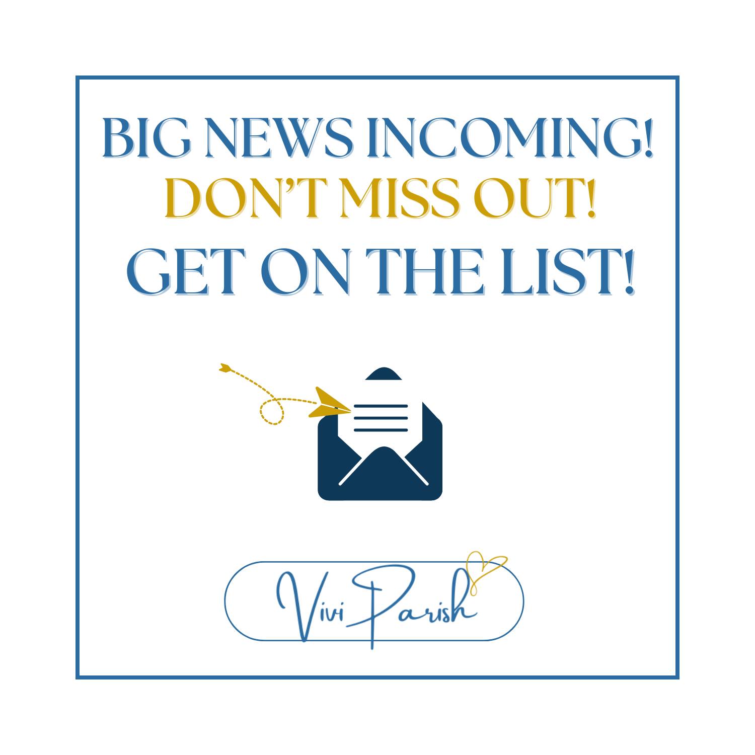 Make sure to sign up for my newsletter! There are some exciting things coming & newsletter subscribers will be the FIRST to know! 💌❤️
You can sign up on my website!
But hurry, because the newsletter goes out tomorrow morning (Friday, 7/12)!