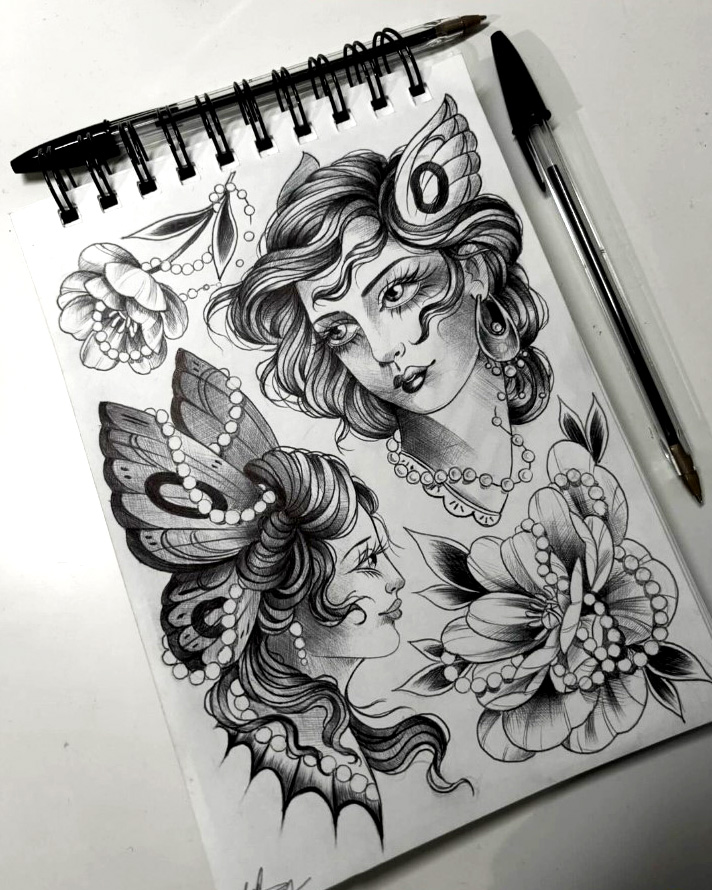 Gorgeous tattoo flash by @indiamaetattoo ? This was done in an A5 Classy and we very much dig it, don't you?
What are you up to this weekend? Got any fun creative plans on the go? Comment below!
#ArtgeckoSketch #Sketchbook #Sketch #MadeInYorkshire #SketchbookTour #tattoo #tattoodesign