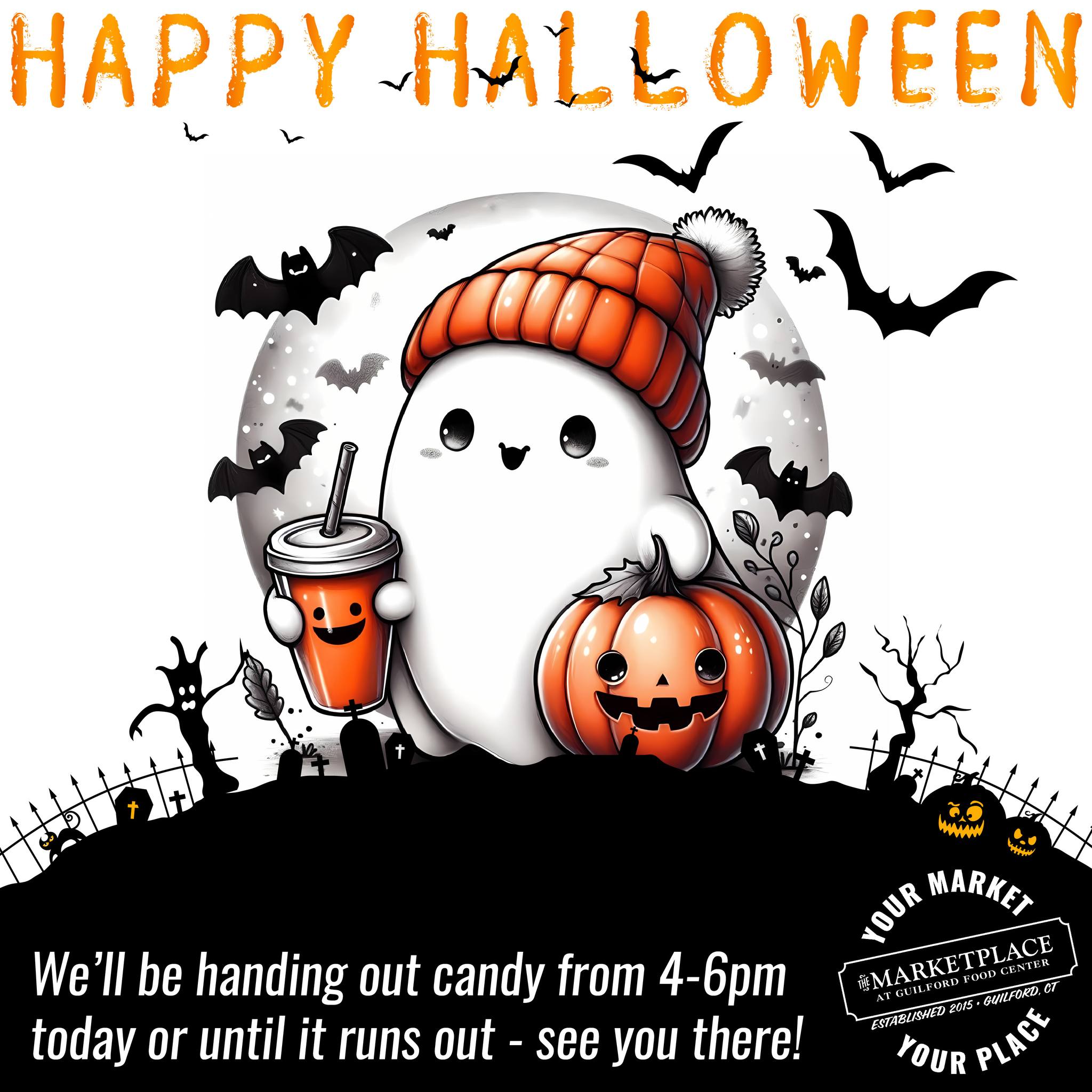 Happy Halloween! No trivia tonight so everyone can celebrate Halloween. We will be handing out candy at 4pm until it runs out!
#themarketplaceguilford #thisisguilford #ctshoreline #localfirst #halloween