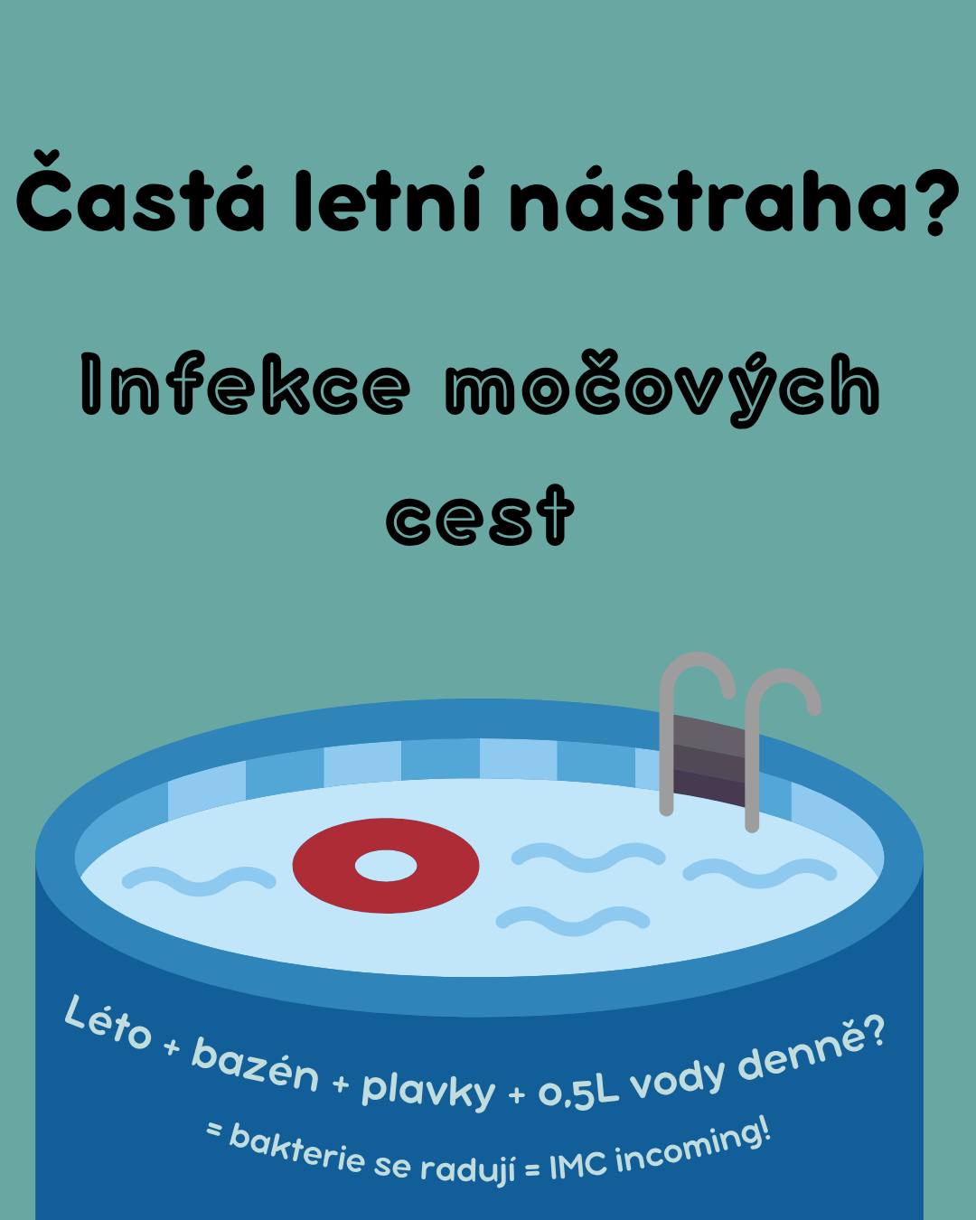 💦☀️ Léto = čas koupání… a bohužel i infekcí močových cest.
Mokré plavky, málo pití – bakterie slaví. 🦠🎉
Ale víš co? Tahle infekce nejde pokaždé zničit brusinkama. Často končí antibiotiky.
A každé zbytečné antibiotikum = krok blíž k rezistenci. ❌💊
🛟 Prevence je naše nejchytřejší zbraň:
✅ Pij hodně vody
✅ Nemeškej s toaletou
✅ Měň mokré plavky
✅ Pečuj o hygienu
🎯 Méně infekcí = méně antibiotik = méně rezistentních bakterií.
Zní to jednoduše? Proto to funguje.
#StopAMR #LetníPrevence #InfekceMočovýchCest #AntibiotikaNejsouLentilky #ZdravíBezRezistence #ZáchodJeKamarád