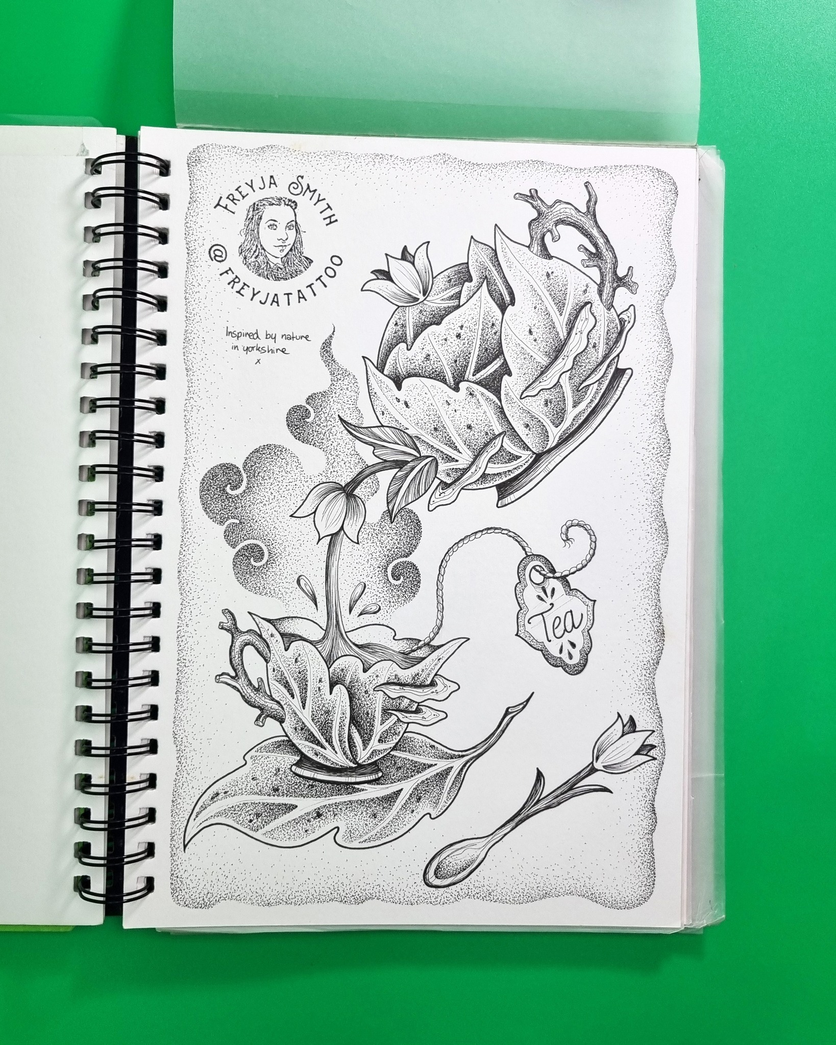 Our next featured artist from our Yorkshire Great GeXchange @freyjatattoo, Yorkshire based tattooist and general creative soul! What was the inspiration behind her fantastic contribution to the book? Well take a read below ?