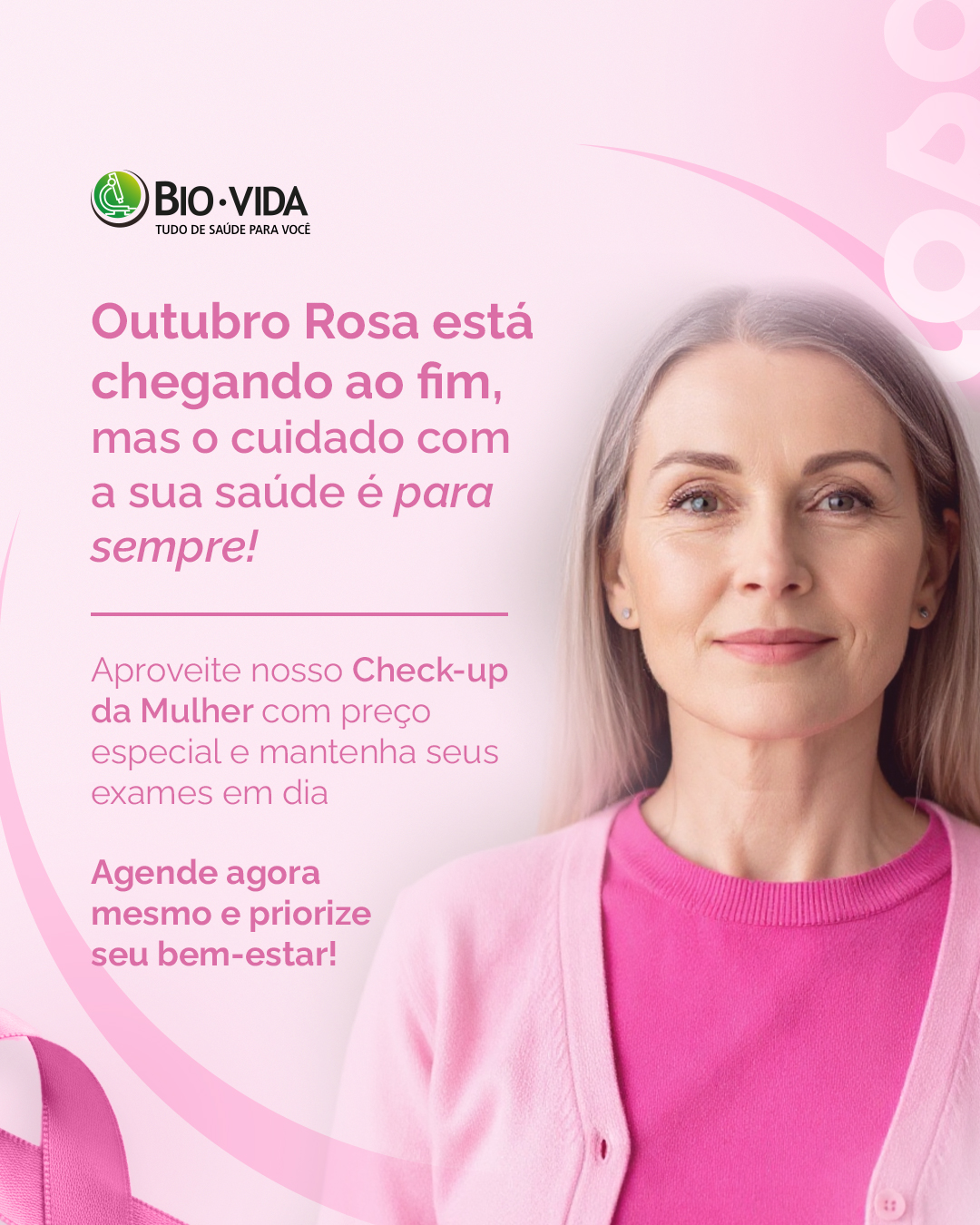 Outubro Rosa está acabando, mas os preços especiais no check-up feminino continuam! 💖
Se você não garantiu seu autocuidado durante outubro, agende agora seu check-up feminino completo de exames essenciais para a sua saúde!
Por que fazer o Check-up da Mulher?
✅ Prevenção é o melhor cuidado
✅ Detecção precoce salva vidas
✅ Tranquilidade para você e sua família
✅ Tecnologia de ponta com acolhimento humano
No Laboratório Bio Vida, único acreditado pela SBAC em Patrocínio, você encontra: equipamentos de alta precisão, uma equipe especializada e acolhedora e seus resultados online rápidos, além disso conheça também nossa coleta domiciliar.
Agende já seu check-up da mulher e cuide-se sempre, você merece! 🩷
.
.
.
.
#outubrorosa #saudedamulher #patrocinio #minasgerais #laboratorio #prevençao #autocuidado
