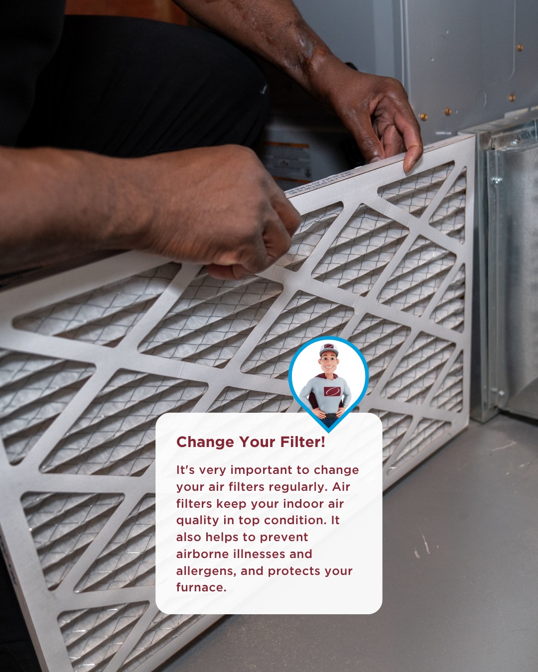Clean filters = clean air, better efficiency, longer system life. It’s that simple!
Don’t let a dirty filter compromise your comfort and health. Contact Woodbridge GTA ClimateCare keep your air clean and your system running smoothly.
#WoodbridgeGTAClimateCare #TorontoHVAC #HVACLife #Heating #Cooling #HeatingAndCooling #Furnace #AirConditioning #HVACService #HVACProfessionals #HVACTechnician #HVACTech #HVACContractor #HVACRepair #HVACQuality #HomeComfort #CanadaHomes #HomeOwner #WeCARE #ShopLocal #SupportLocal #LocalProfessionals #HVACInstall #HomeInstallation #OntarioCanada #GTA #Woodbridge #CLARITY #PrecisionTuneUp #Maintenance