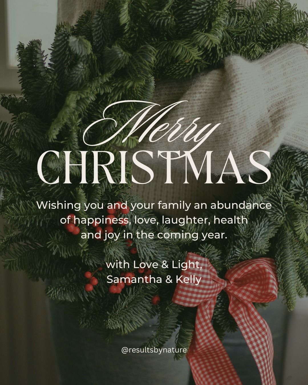 Grateful.
Grounded.
Honored to be part of your routines, your healing, and your choices.
Wishing you a day filled with calm moments, meaningful connection, and space to simply be.
Thank you for being here — truly.
With love & light,
Samantha & Kelly
#merrychristmas #grateful #resultsbynature
