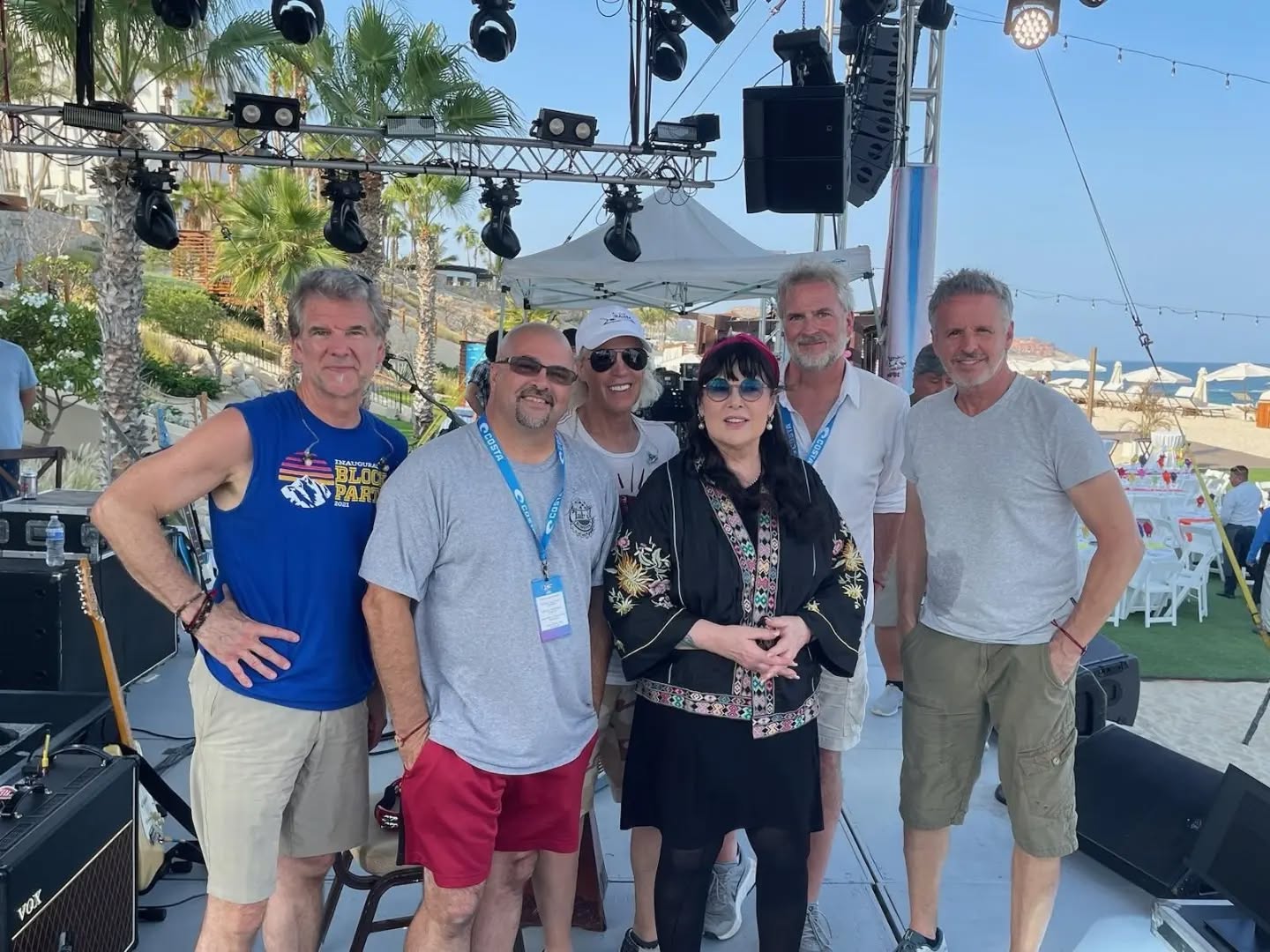 It's a wrap on a great weekend of shows in #LosCabos! What an experience backing up the legend #AnnWilson on those iconic classic #Heart songs, plus a few #Zep ones too, which she crushes!! And also crushing it on the show with us were our good friends:
#SteveAugeri (#Journey)
#TommyDeCarlo (#Boston)
#MikeMills (#REM)
#GaryLeVox (#RacalFlatts)
#GretchenWilson
#UncleKracker.
It's always an honor and a blast to play with these great artists / people, and shows like this really drive it home. I sure consider myself a lucky guy to get to do what I do with my #Sixwire brothers!! And a special shout-out to my brother @stevemandile who had to do some heavy lifting on guitar all weekend and was awesome as usual!
*
*
*
#StarsAndStripesTournament #CaboSanLucas #Mexico #MX #Bass #BassPlayer #Musician #Lakland #Aguilar #DRStrings #EliteCore #Line6