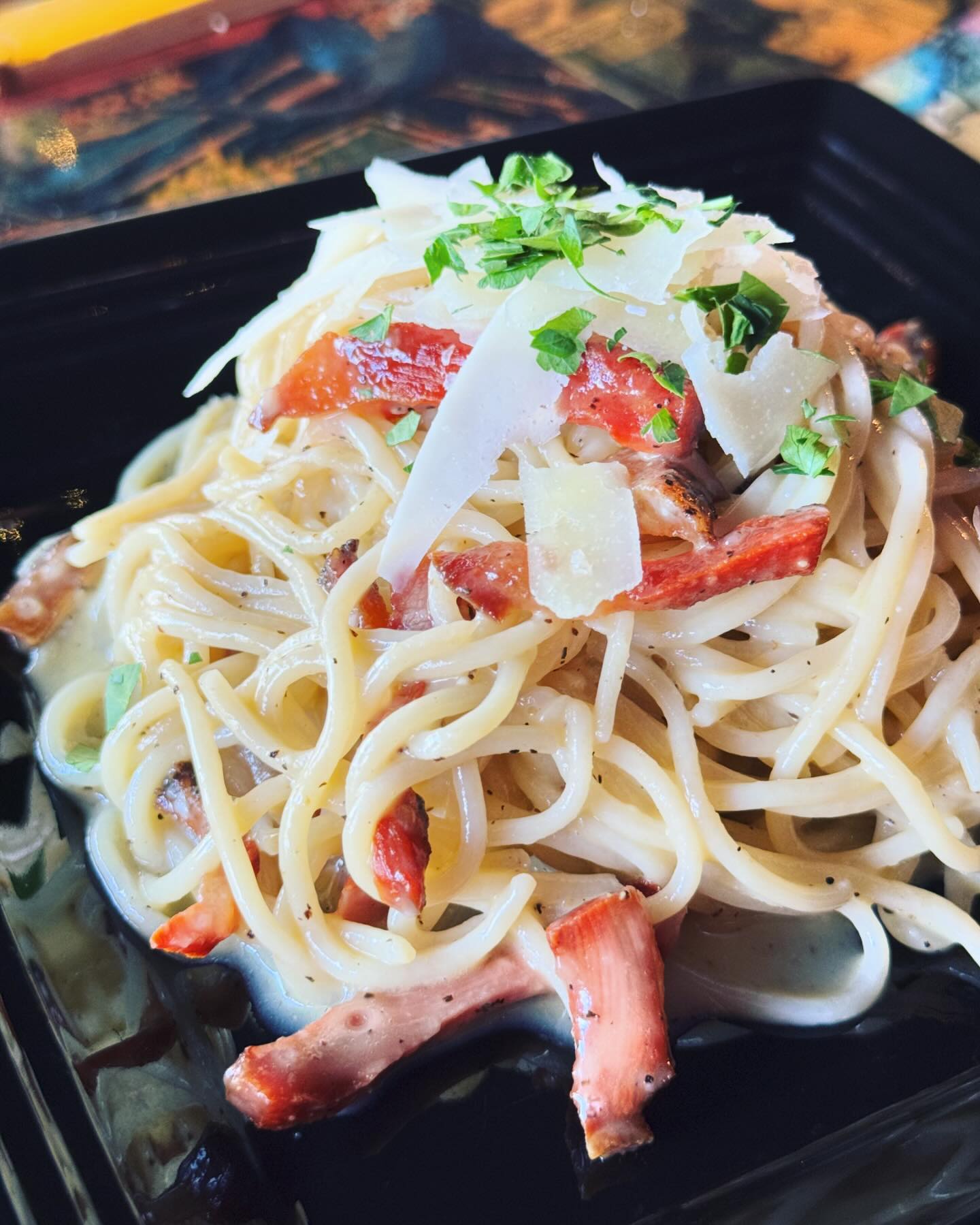 Traditional carbonara anyone? Come grab it as a special this week before we eat all the guanciale. Also, did you know we’re celebrating 10 years of business?! A whole decade of fresh pasta, nerd humor, and Nola bureaucracy!