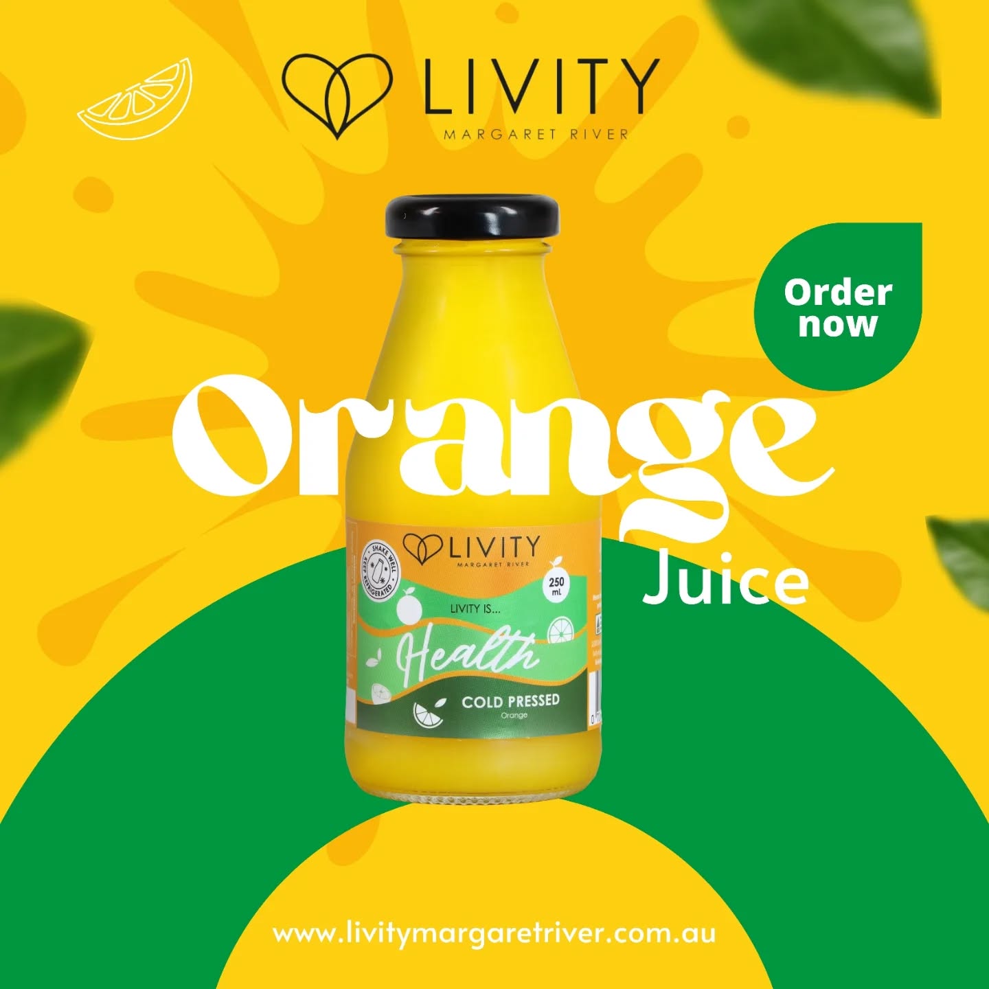 Squeeze the day with a glass of vibrant, nutrient-packed orange juice! 🌞 100% natural, 0% compromise
#FreshPressed #VitaminC #coldpressedjuice #LivityMargaretRiver