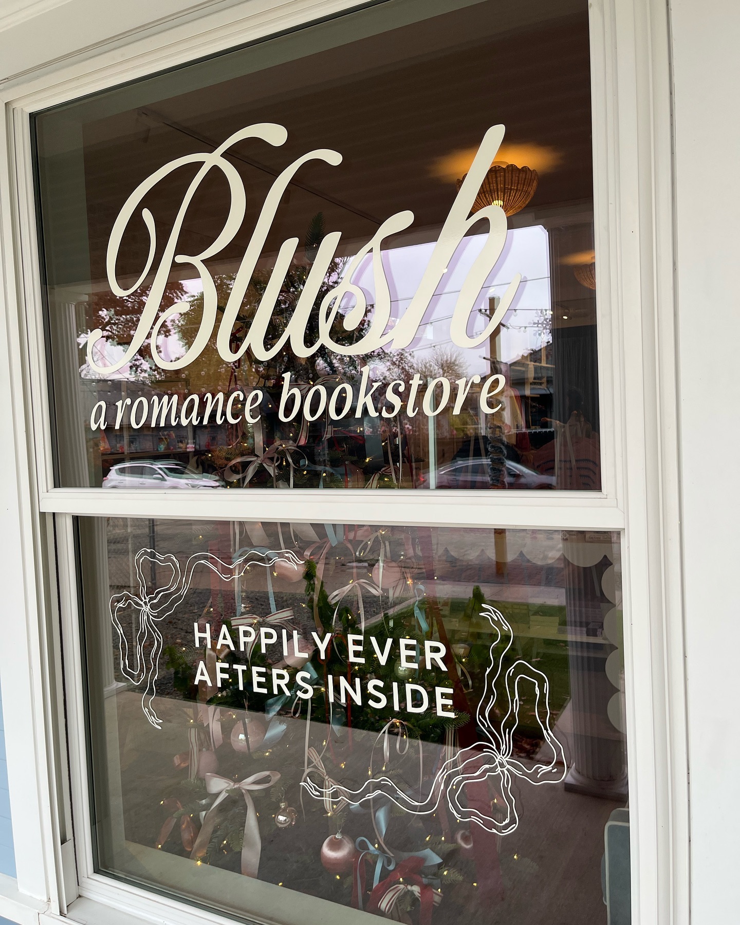 Stopped into @blush_bookstore today at their new location in Dallas! Such a beautiful space! #romancebooks #readromance #romanceauthor #romancebookstore
