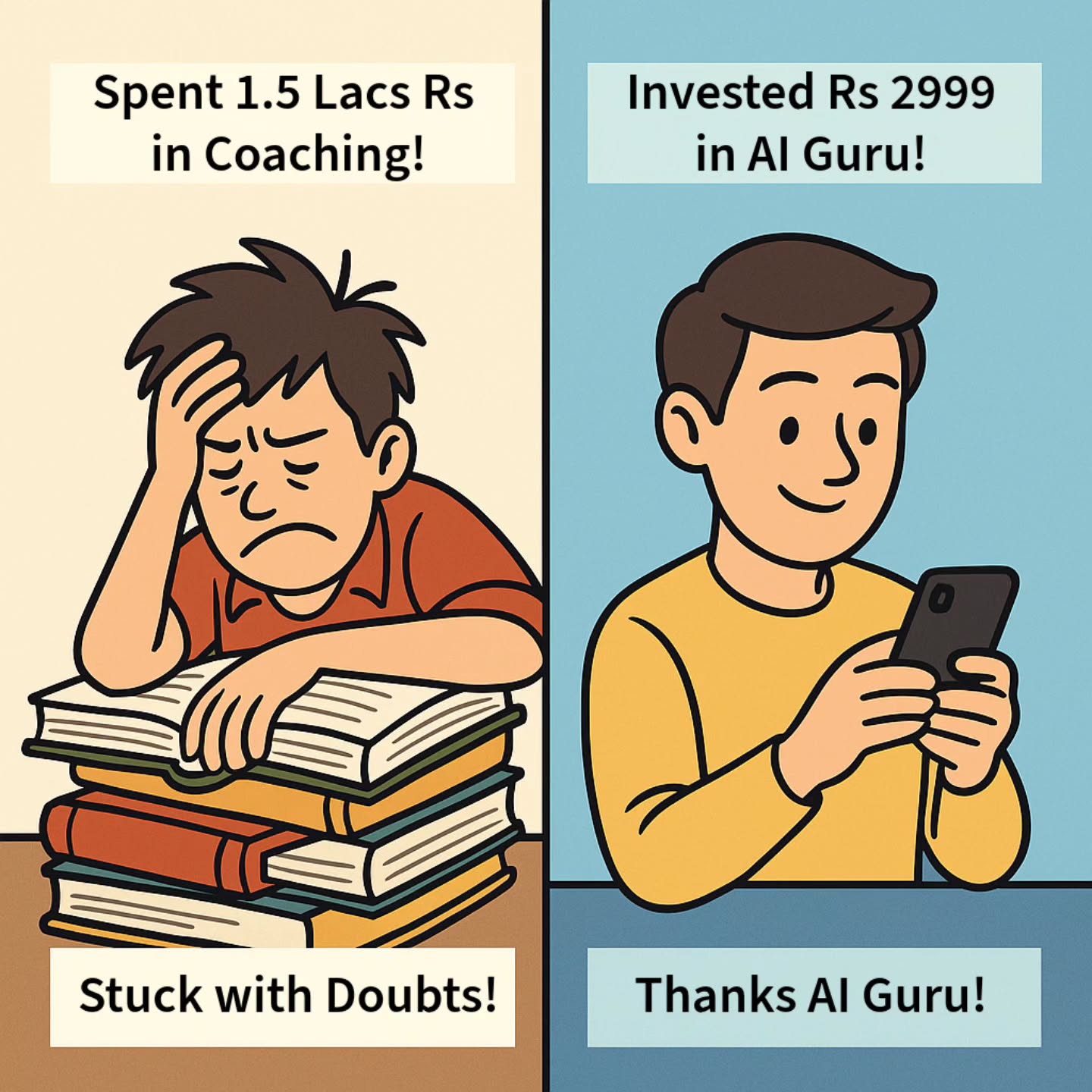 😩 ₹1.5 Lakh coaching but still stuck?
😊 ₹2999/year AI Guru – always ready to help
Your smartest top-up investment this year: Kuberya AI Guru.
🧠 Doubt Solving | 💬 Career Advice | 🕒 Time & Focus Mgmt
👉 DM or WhatsApp +91 8989640004 for a free trial!
www.kuberya.com
#kuberyaai
#kuberya
#aichatbot
#aibot
#botforjee