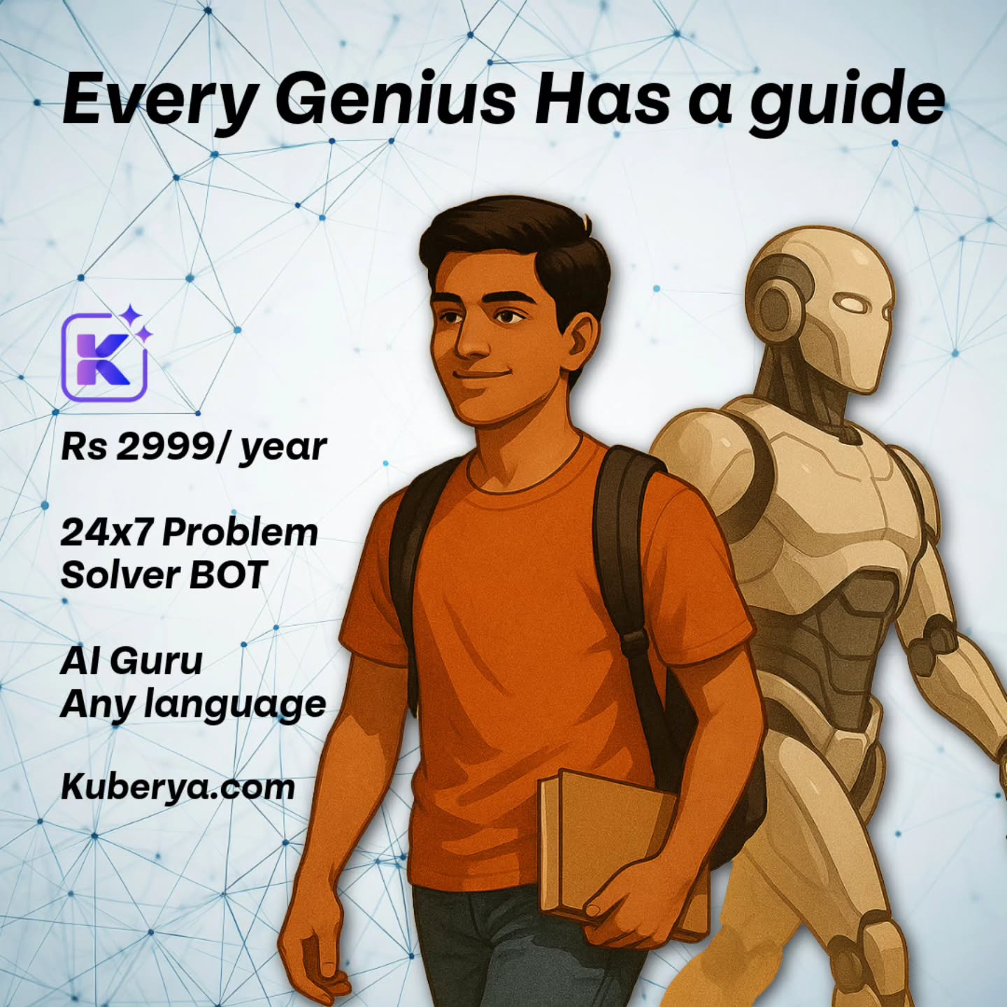 🧠💥 Stuck in a tough JEE/ NEET problem? Stop waiting for coaching doubt sessions!
Meet Kuberya AI Guru — your 24x7 AI-powered doubt solver that doesn’t just answer but makes you think like a topper.
📸 Ask via voice, photo, text, or screenshot — in any language!
🚀 100 questions/day | ₹2999/year | All the subjects
👉WhatsApp 8989640004 for Free Demo