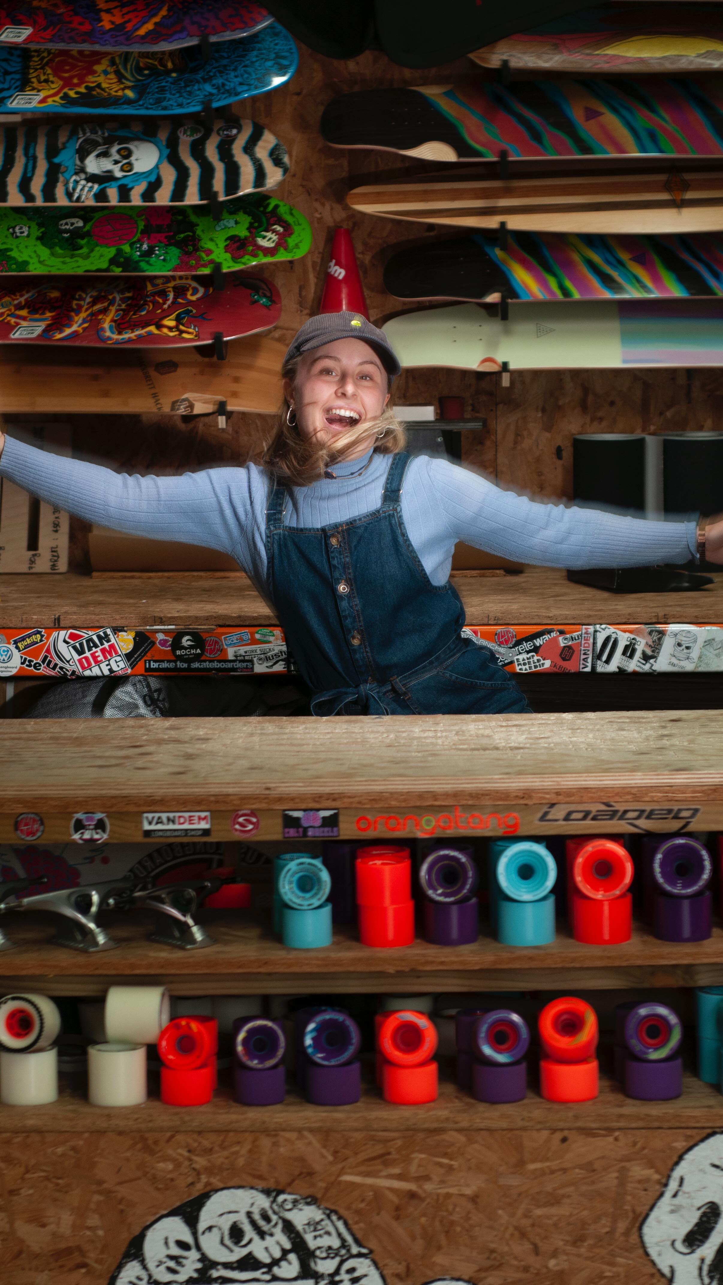 2 months working at @vandemlongboardshop ๐น๐งฐ
How to summarise๐คท๐ผโโ๏ธ
As Rich says, weโre just here to learn new things and have fun along the way and how lucky am I to be able to talk to really smart and interesting people every day about longboards ๐คฉ
To think Iโm the first girl to work in a longboard shop is pretty awesome and every day a woman walks in the shop or over the phone tells me how refreshing it is. I see it in our sales too, ~50% of our sales now go to women and I know how much our work for @longboardgirlscrewuk and @bristolgirlslongboard has made a difference ๐ฅน
I have to remind myself that a year ago I was in my attic room in the corporate tech consultant life, hitting rock bottom - Iโd broken my foot on New Yearโs Eve, my ex-bfโs mum had died suddenly 4 days later, Iโd watched my grandma fracture her skull falling down the stairs and Halle ๐ถ got really sick and more and more shit ๐ฉ hit the fan in just a 3 month period.
SO I re-wrote the story & completely changed EVERYTHING. I wrote on my desk โhave courageโ & it set me on a next level path thatโs for sure โก๏ธโจ
Now I get to combine tech consulting โ longboards โteaching yoga โ @bristolgirlslongboard โ @longboardgirlscrew โ@pushforwardfest planningโฆ
(itโs hectic but I wouldnโt change a thing๐)
From summer events seeing the shop filled with people and creativity to filming new videos and making our own music for them ๐ท (watch this space!!!!๐);
Every day you see the impact each idea has on a small business and itโs so rewarding!
The added bonus being that we have an amazing community in the business park of other creative people and we make massive salads ๐ฅ together every day for lunch ๐ป Joe on drums, Jon the maker of all things, Dan @danabelmusic producer extraordinaire, the potters, the fancy coffee โ๏ธ roasters (itโs a melting pot of awesome people!).
Halle ๐ถ quickly became the shop dog and won every customer round with an unsolicited lick to the leg ๐
Most importantly thank you Matt and Rich for being the best team ever ๐