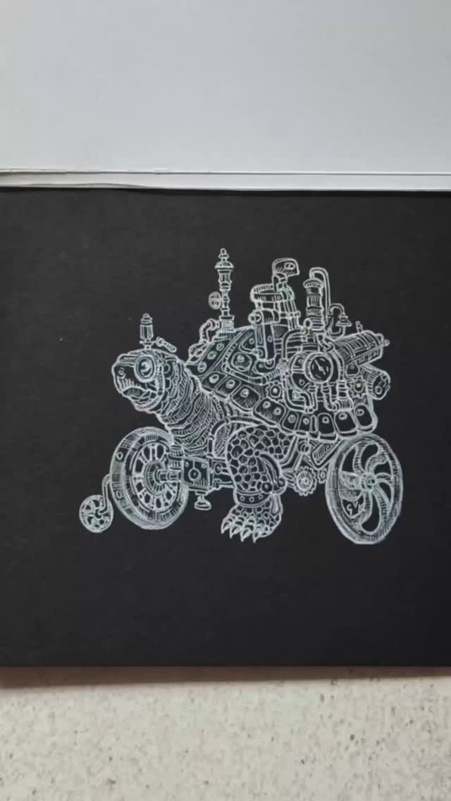 Intricately done @realmaximka25art ! ? That silver pen doesn't half pop off the page of the Jet Black Square Pro Pad. Make sure to take a look at Galina's page for more just like this!
Got any plans this weekend that involve your sketchbook? Share below in the comments ??
#artgeckosketch #sketchbook #madeinyorkshire #silverpen #blackcard #sketching #weekendplans