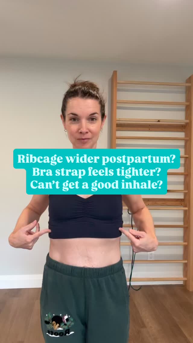 No amount of core work is going to be as effective as you want it to be until you fix this.
Your ribs, belly and pelvis work together as a system. They’re considered your core canister.
You get one of those players out of alignment and really locked down- everyone else is going to struggle.
That also means undue pressure and stress on your core & pelvic floor, making your symptoms worse.
In order to start gaining some mobility back, you’re actually going to want to work those ribs in both directions- taking them wide (although it seems counterintuitive) and teaching your body how to soften them back into place.
These two simple exercises are great at that!
If you’re looking for the whole picture of core & pelvic health, you’ll want to join me for Core Confidence, my 8 week group series beginning October 20th. Check out all the details at my link in bio, or shoot me questions!