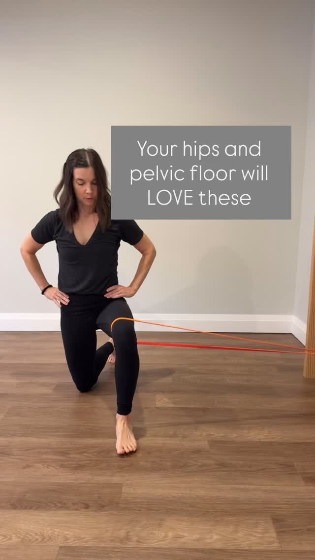 A happy pelvic floor looooves some juicy hip mobility. Locked down hips also mean locked down pelvic floor. And actually, often, the same goes for your back.
These super simple exercises quickly and effectively target key ranges of motion for healthier and happier hips- with, as mentioned, amazing side benefits.
Try for 8-10 reps of each and see how buttery you feel afterwards!