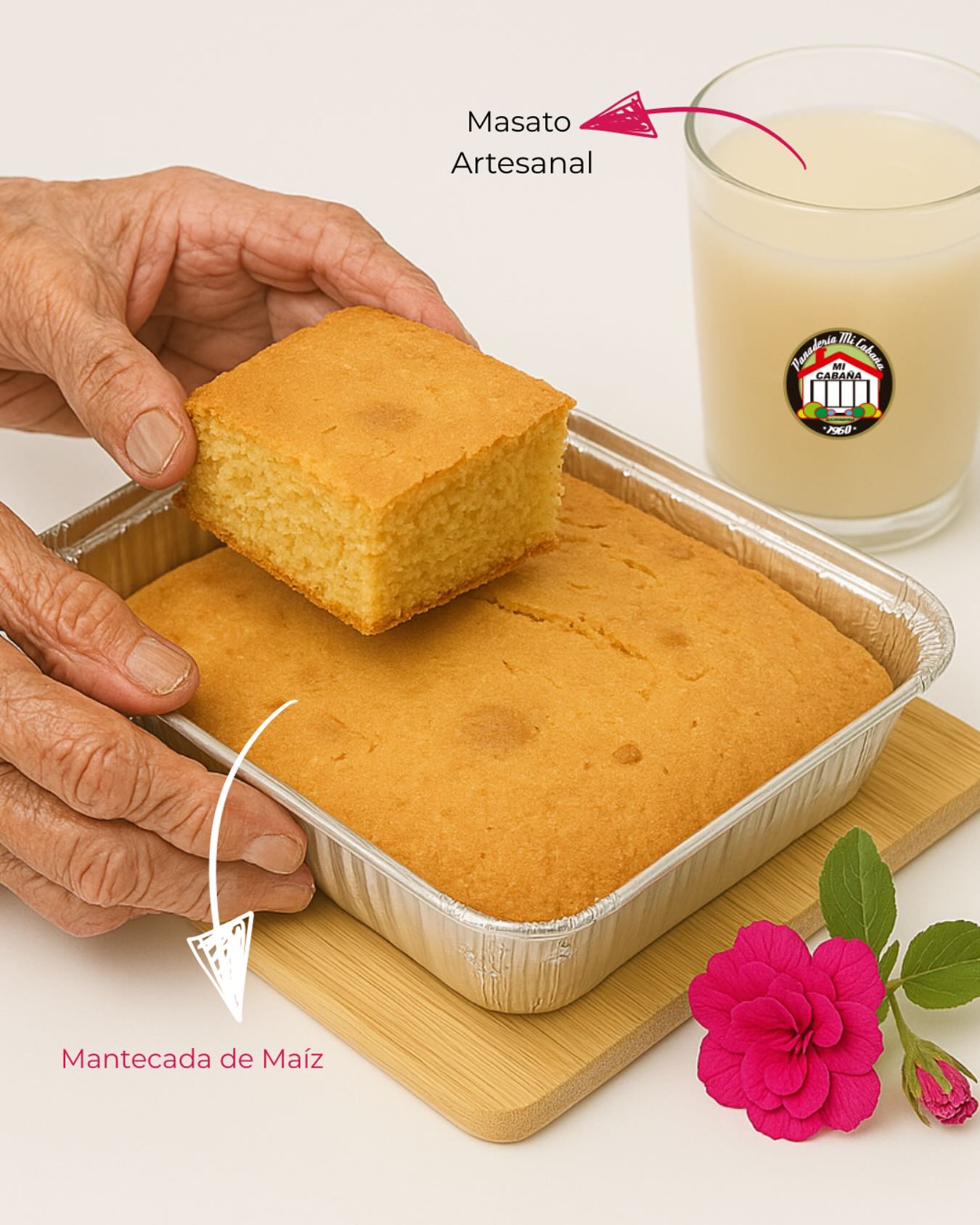 ❤️ un pedacito de infancia en cada bocado.
Mantecada de maíz 🌽 & masato artesanal
👩🍳Panadería Mi Cabaña
📱 3185565634
👩💻 www.panaderimicabana.com
🏠 calle 41#32-41 Bucaramanga
#tradicionsantandereana #saboracasa #recetasdelaabuela #panaderiamicabaña