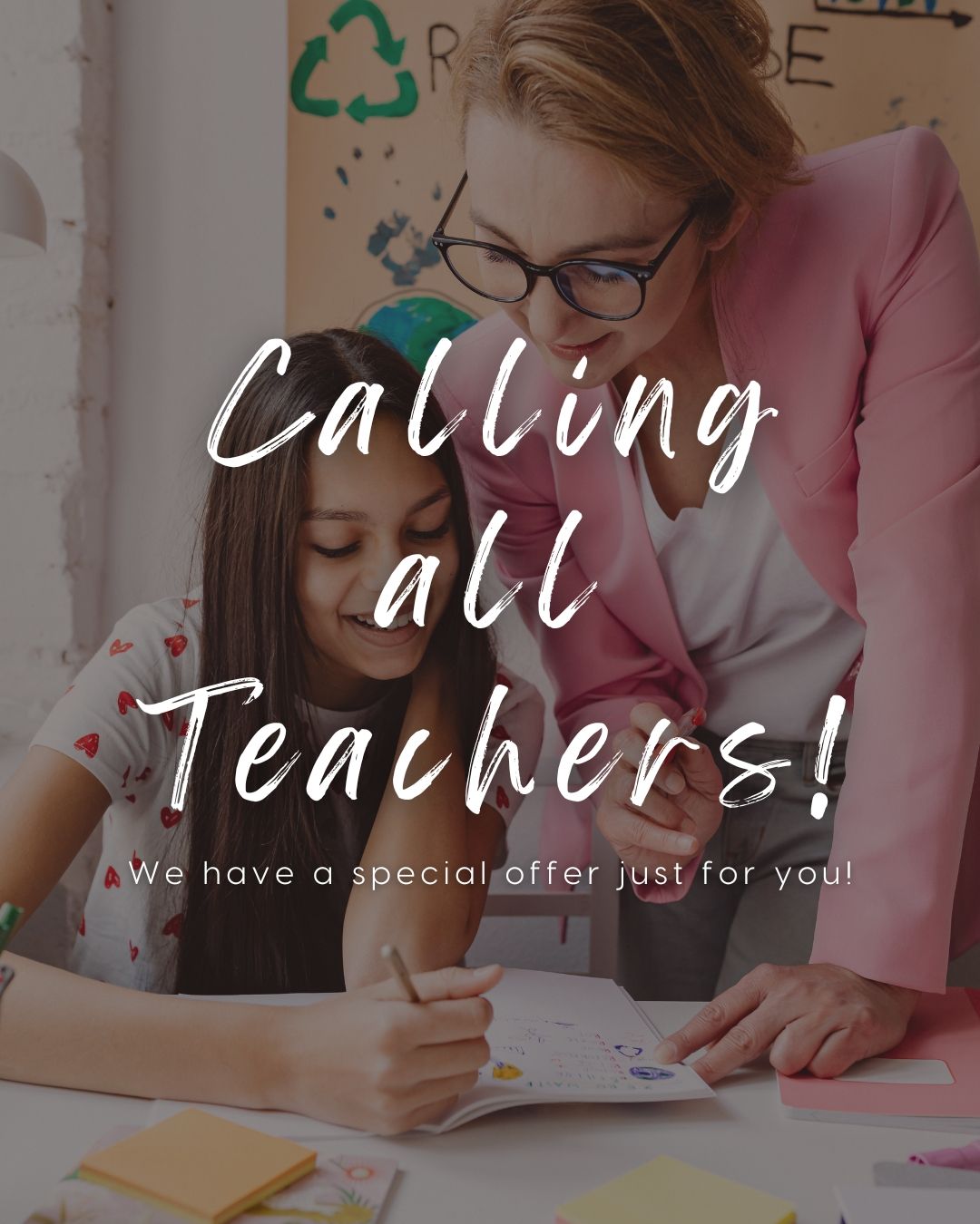 Philly Teachers — This One’s for You!
You give so much to your students — your time, your heart, your energy. To say thanks, we’re offering a little care for you. 
Now through Easter Monday (4/21), book a 55-minute Myofascial Release massage and enjoy a refreshing Minty Scalp Massage on us — because your dedicated mind and soul deserve a moment of peace.
Just bring your teacher ID to redeem!
? Call us - 215.545.3344
? Visit us - 109 S. 13th Street, Philadelphia, PA 19107
+
+
+
#SpringBreak #SpringBreakSpecials #TeacherPromo #TeacherSpecials #EviamaLife #EviamaLifeSpa #Eviama #PhillySpas #Teachers #SelfCare