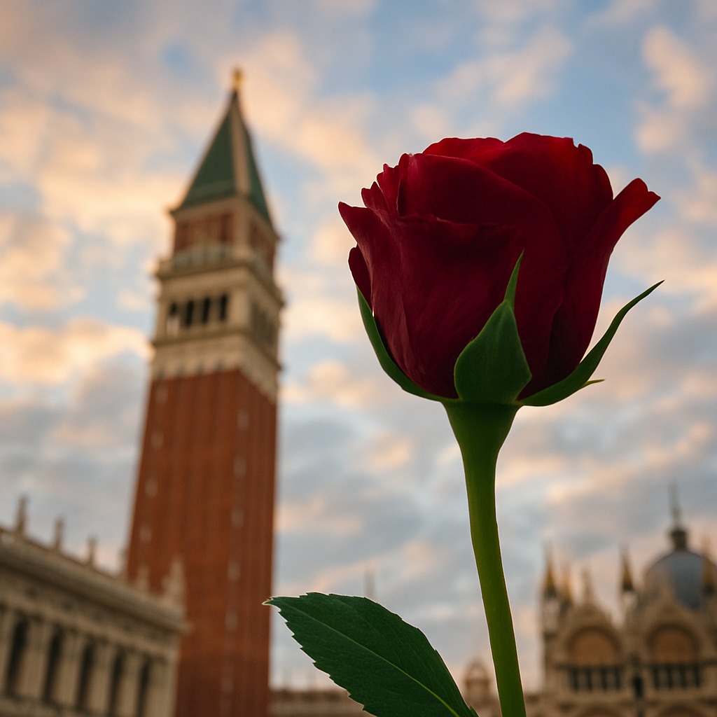 ?? April 25th in Venice: between history and love ??️
There’s an ancient legend that makes this date even more special: the story of the Bòcolo di San Marco, the red rosebud that every Venetian gives to their beloved on April 25th. ?
? The legend tells of Maria, the Doge’s daughter, who fell in love with Tancredi, a young man of humble origins. To earn the Doge’s respect, Tancredi left to fight in war. He was killed in battle, but before dying, he managed to send Maria a blood-stained rose, picked with his final breath.
? The next day, Maria was found dead with that rose resting on her heart. Since then, every April 25th, a bòcolo (rosebud) is given as a symbol of eternal love and a passion that transcends all barriers—even death.
?? 25 Aprile a Venezia: tra storia e amore ??️
C’è un’antica leggenda che rende questa data ancora più speciale: quella del Bòcolo di San Marco, la rosa rossa che ogni veneziano dona alla persona amata proprio il 25 aprile. ?
? La leggenda narra di Maria, figlia del Doge, innamorata di Tancredi, un giovane di umili origini. Per conquistare l’onore del Doge, Tancredi partì in guerra. Caduto in battaglia, riuscì però a mandare a Maria una rosa insanguinata raccolta nel suo ultimo respiro.
? Il giorno dopo, Maria fu trovata morta con quella rosa sul cuore. Da allora, ogni 25 aprile, si dona un bòcolo (bocciolo di rosa) come simbolo d’amore eterno e passione che supera ogni barriera, anche quella della morte.
#25Aprile #FestaDellaLiberazione #SanMarco #Venice
