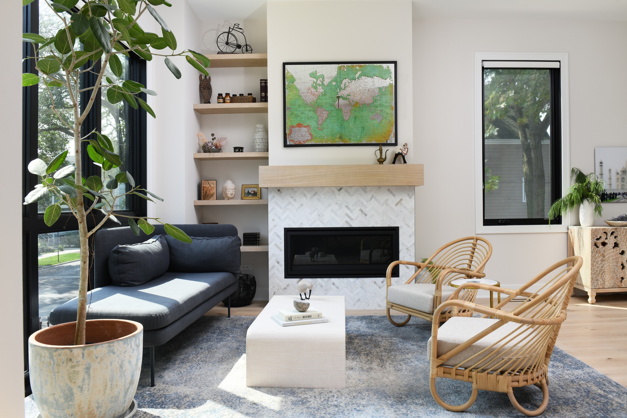 Step inside this light-filled Lincoln Square dream home ✨
Designed from the ground up for a busy biotech family, this new build was a full-service collaboration—from architectural finishes to custom furnishings and every material detail in between.
Inspired by their travels to India and Italy, we blended earthy, organic textures with thoughtful craftsmanship and family-friendly durability. The result? A soulful, cohesive home that feels elevated, inviting, and uniquely theirs.
What we handled:
• Interior design for the entire new construction
• Kitchen & bath design with custom millwork
• Furniture sourcing + styling
• Lighting, hardware, and layout 
• Custom cabinetry (hello, perfect Mom Command Center 👋)
This project is a true reflection of what we love most: translating your vision into a home that’s not only beautiful—but meaningful, personal, and livable.
Design by @adinahalldesign
Photography by @angelikapiatek
#adinahalldesign #chicagointeriordesigner #lincolnsquarehomes #chicagodesignbuild #newbuilddesign #familyhomeinspo #customhomechicago #biophilicdesign #earthyinspired #traveldesigninspo #kitchendesign #bathroomdesign #chicagoresidentialdesign #luxuryinteriors #neutralhome #chicagodesigner #fullservicedesign #dreamhomechicago #interiorarchitecture #homeinspo #modernorganic #elevatedinteriors #luxuryfamilyhome