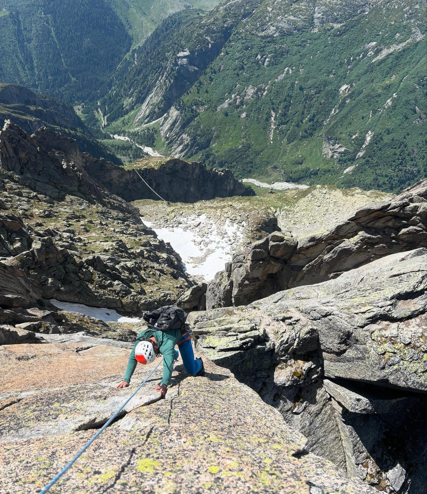 It’s great to be back out in the Alps again for the summer and away from the Scottish midges. @dan_kgby and I had a good romp up the Westgrat of the Salbit yesterday - so much nice terrain for moving quickly in the mountains and very solid rock the whole way. The hut is also lovely and I am looking forward to returning later in the summer for work. Very much a type 1 fun day (except for when Dan sprained his ankle, thankfully it didn’t seem to hold him back).
@mountainequipment