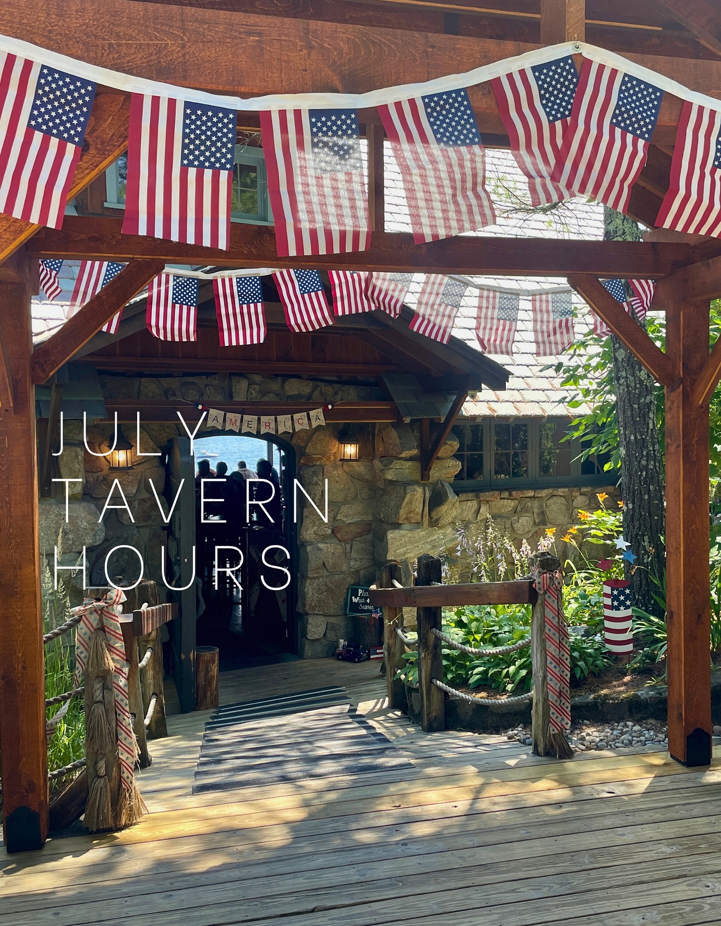 July is almost upon us☀️?️
Here are our Tavern Hours for the whole month?️
Call 518-644-5400 for dinner reservations?