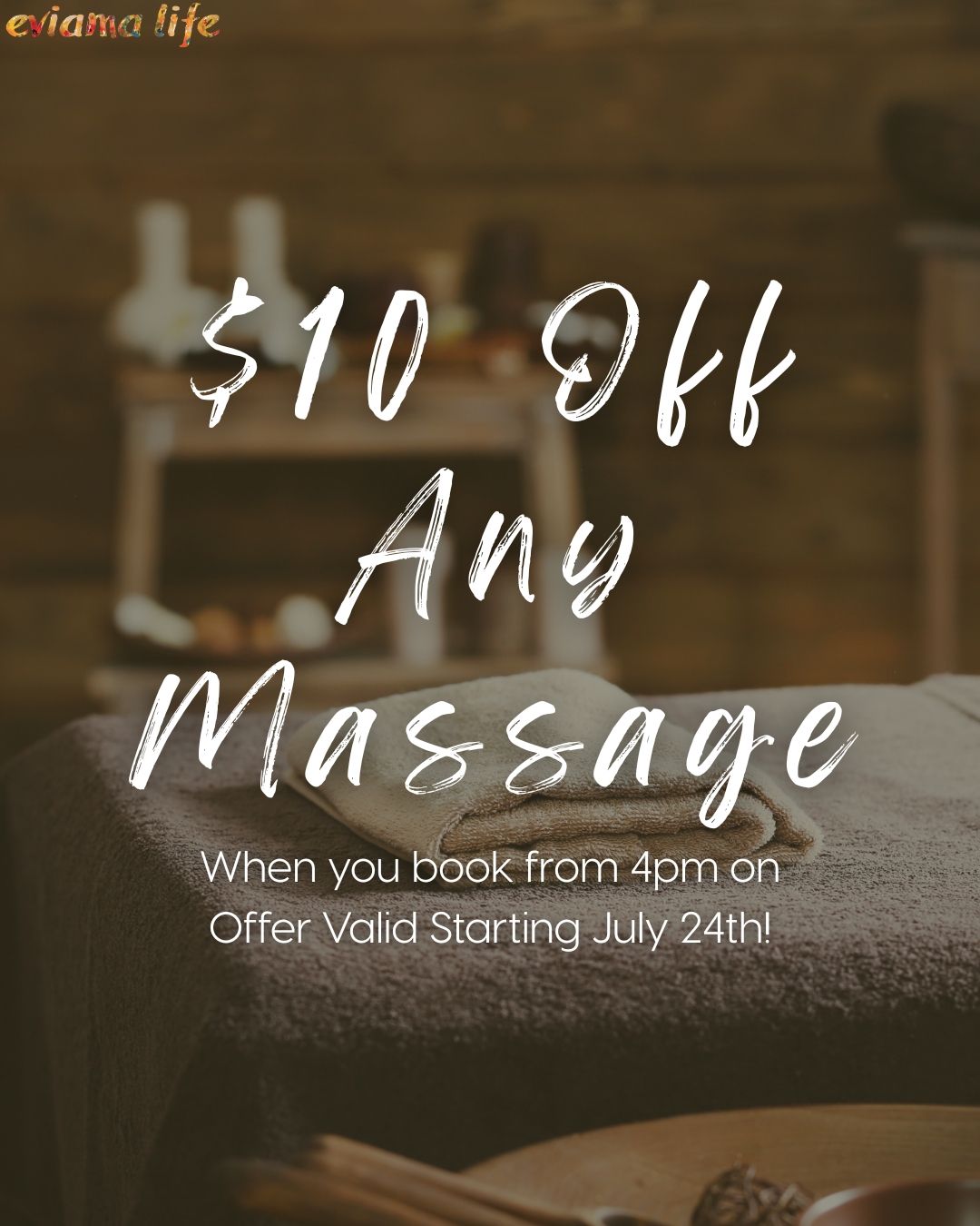 eviama will stay open until 8pm Thursdays + Fridays starting July 24th! This means specials and promotions to get everyone as excited as we are for this special transition. 
Book ANY massage from 4pm onward and get $10 off! This offer is redeemable on Thursdays + Fridays from July 24th - August 31st! Book early to ensure your spot and stay tuned for more exciting summer specials! 
+
☎️ Call us 215.545.3344
?️ Book online
? 109 S. 13th Street, Suite 2N, Philadelphia, PA
+
+
+
#eviamalife #eviama #eviamalifespa #phillyspa #spasinphilly #holisticspa #greenspa #Philadelphia #selfcarephilly #selflove #massagetherapy #massagephily #phillymassage #phillyfacial #phillyesthetician