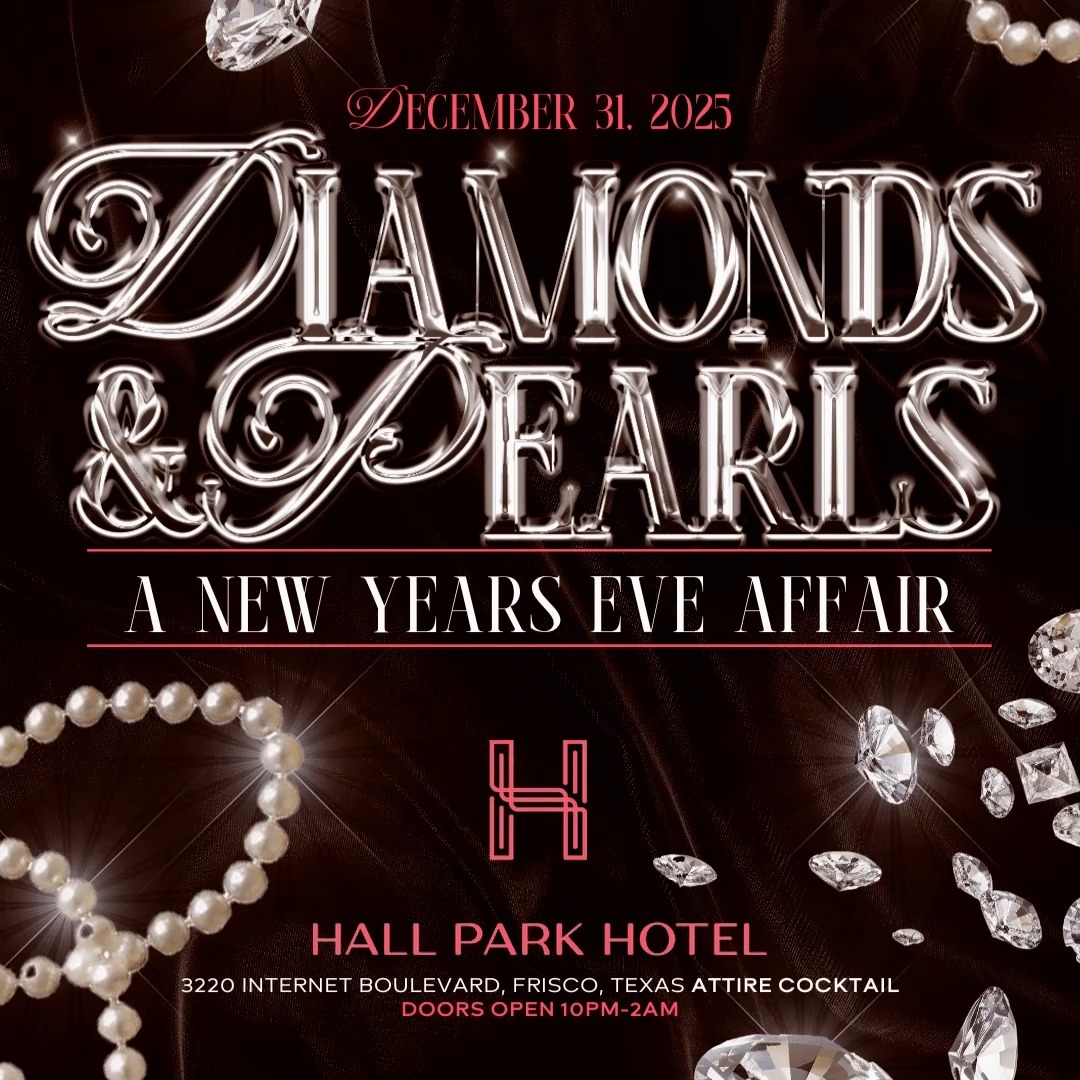 Diamonds & Pearls New Years Eve Celebration. Tickets Are Officially On Sale! Get ready to ring in the New Year in style at the most luxurious celebration in town! Live entertainment. Multiple DJ sets. Cigar Lounge & Glamorous vibes. Elegant surprises all night long.
Date: December 31, 2025
Location: Hall Park Hotel, Frisco, TX
What to expect: Elegant surprises all night long

Secure your spot now before we sell out!
Invite your crew, pick your best outfit, and prepare to shine.
Get your tickets at: DiamondsAndPearlsNYE.Eventbrite.com
Let’s make this a night to remember!
#DiamondsAndPearlsNYE #NYE2025 #AKA1908 #KappaAlphaPsi