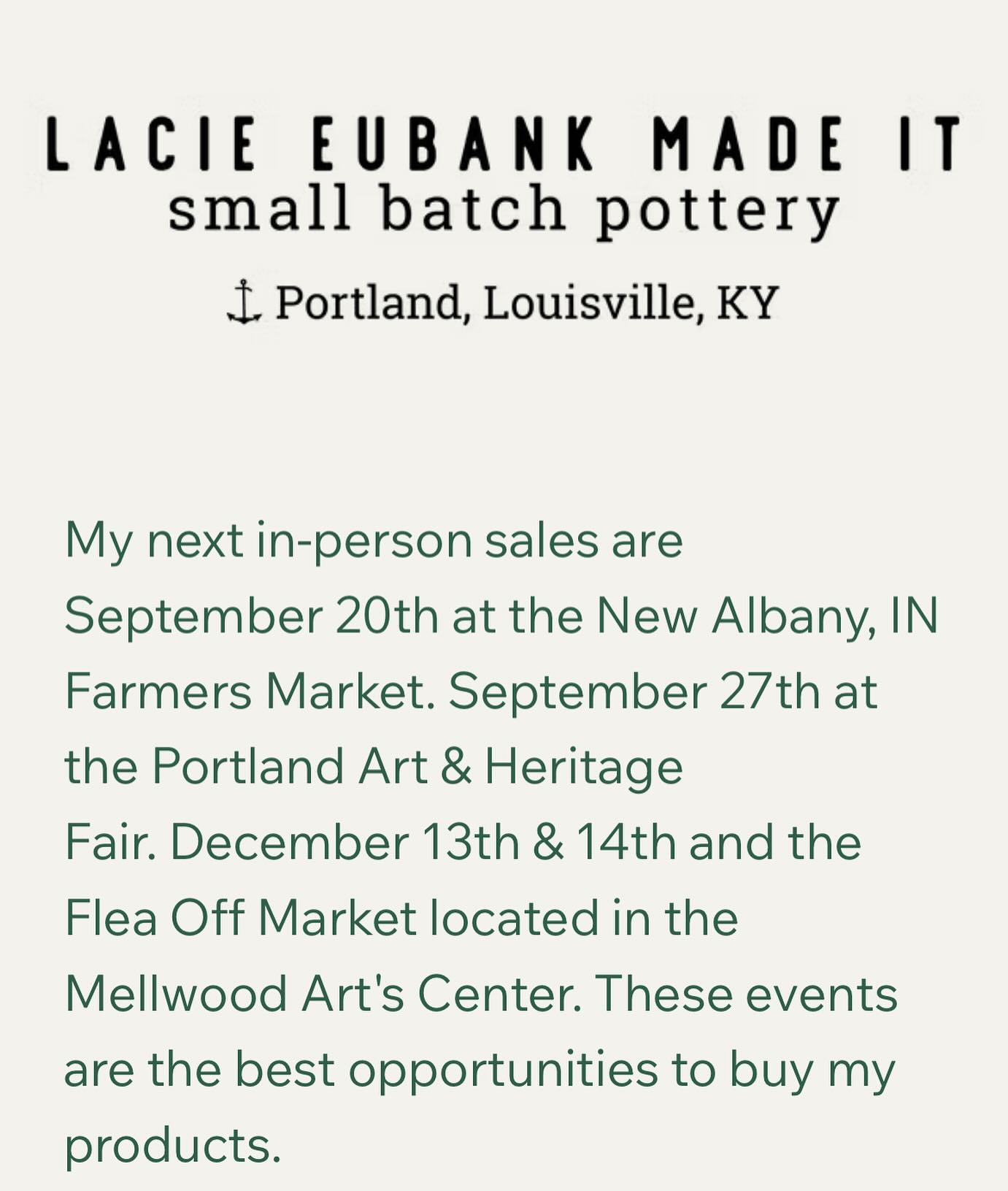 In person sales for 2025! Get those Christmas gifts!