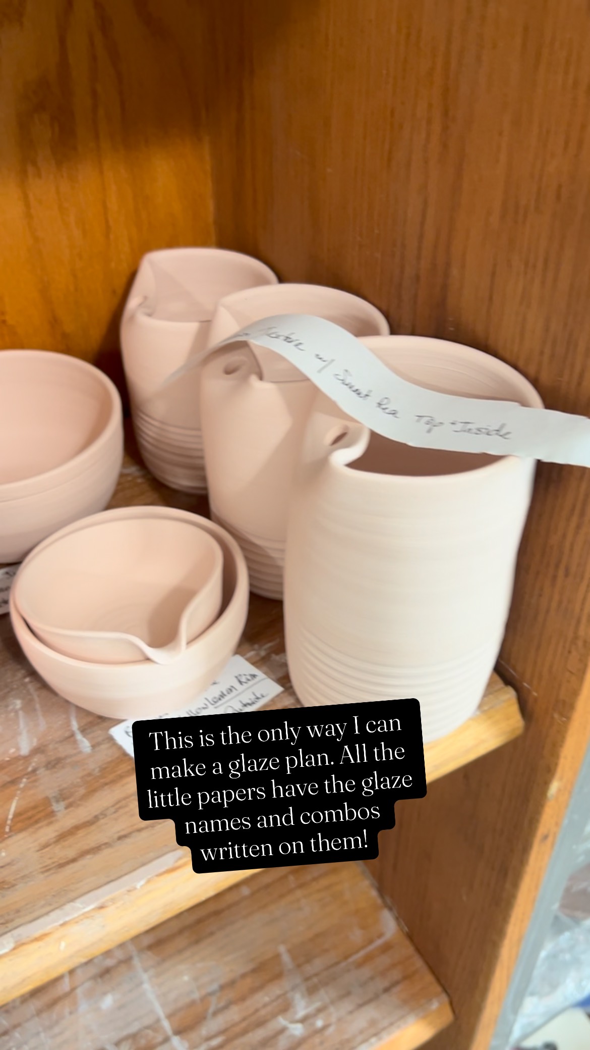 Working on glazing for the September sales. 🎉