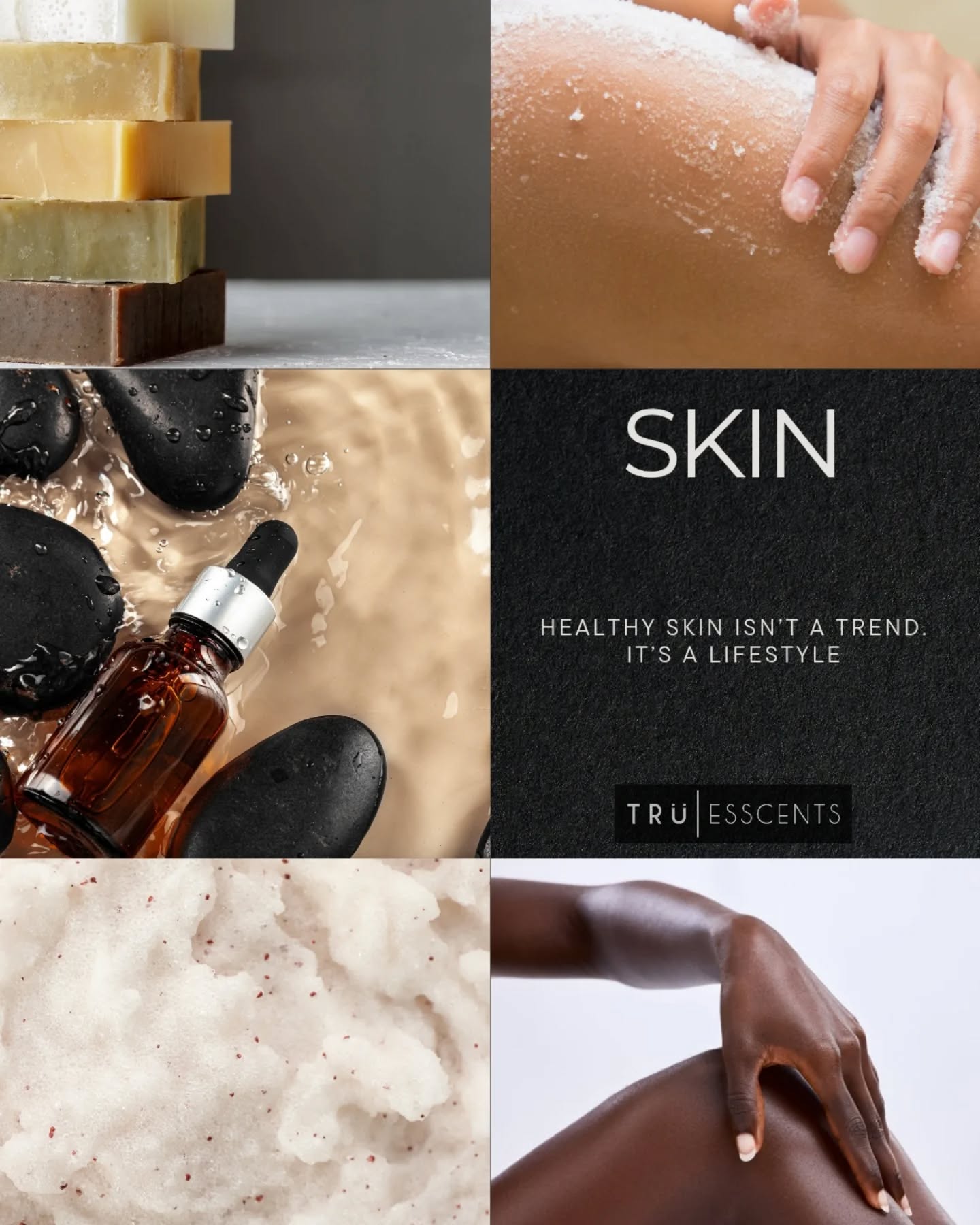 Healthy skin isn't a trend. It's a lifestyle!
~~~~~~~
#truesscents #bespokebodycare #naturalskincare #healthyskin #artisanalluxury #indiebodycare #bodycare #naturalbodycare #mindfulbeauty #soulfulbeauty #skincareessentials #plantbasedskincare #healthylifestyle