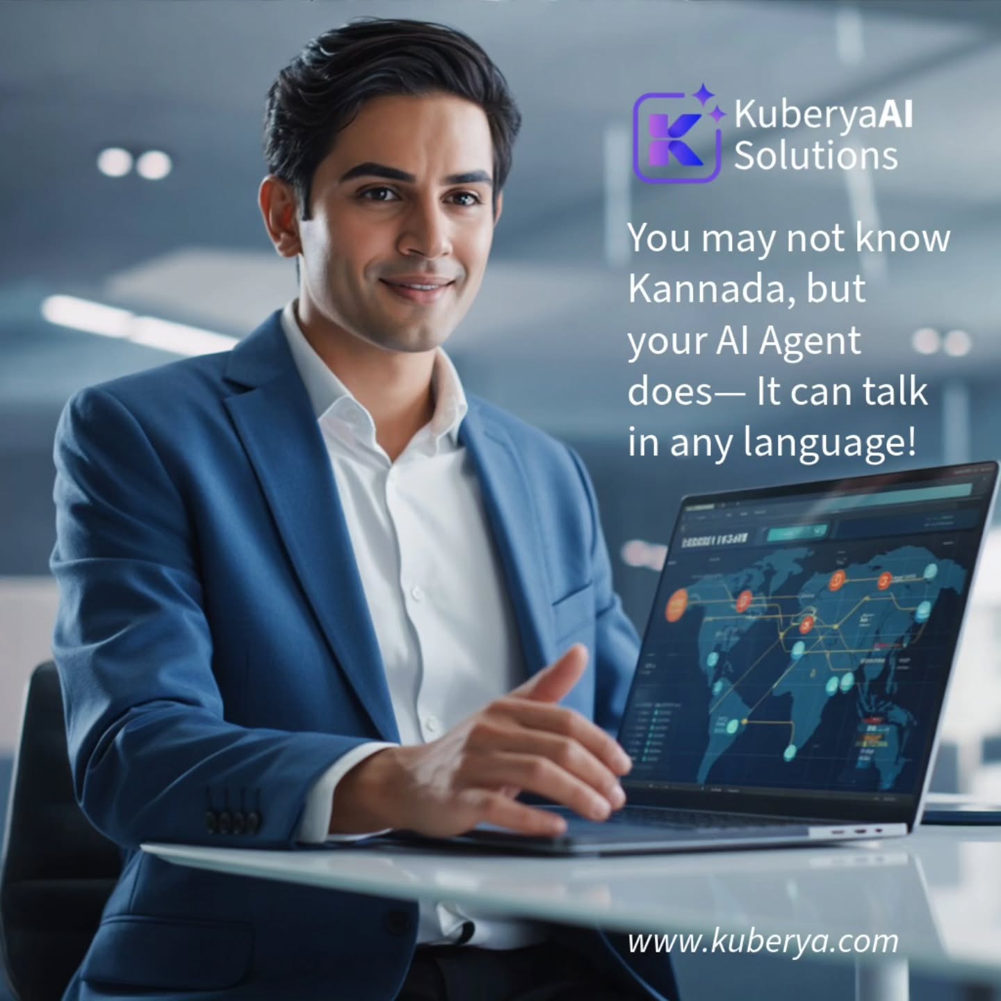 🌍 You may not speak Kannada (or Tamil, French, Spanish…),
but your AI Agent does! 🤖✨
🗣️ Talk to your prospects in any regional or international language – 24x7 – and let the agent not just converse, but also close the sale for you. 🚀
Because business has no language barrier with Kuberya AI Conversational Agents.
Call/ Whatsapp +919993640004
#KuberyaAI #AIConversations #SmartSelling #BusinessGrowth #MultilingualAI