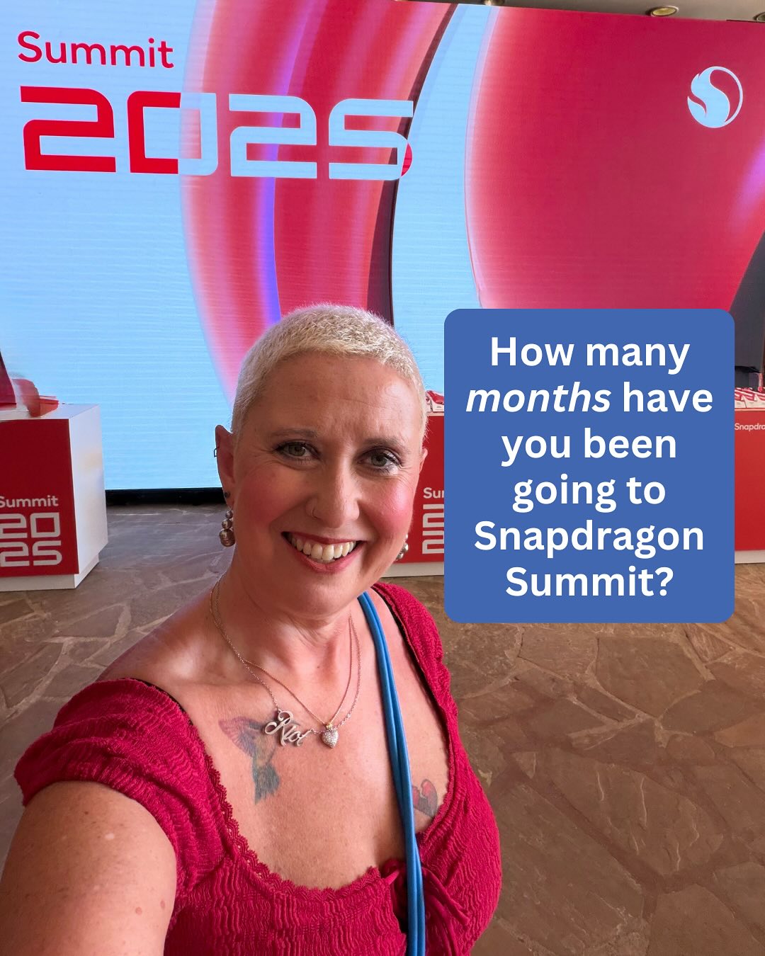 8 years and counting at Snapdragon Summit! Thanks to Snapdragon for having me back to celebrate their 10th anniversary and to explore what’s next for mobile, PC, and automotive. (8 out of 10 years isn’t bad!!) 
#PaidTravel_Snapdragon