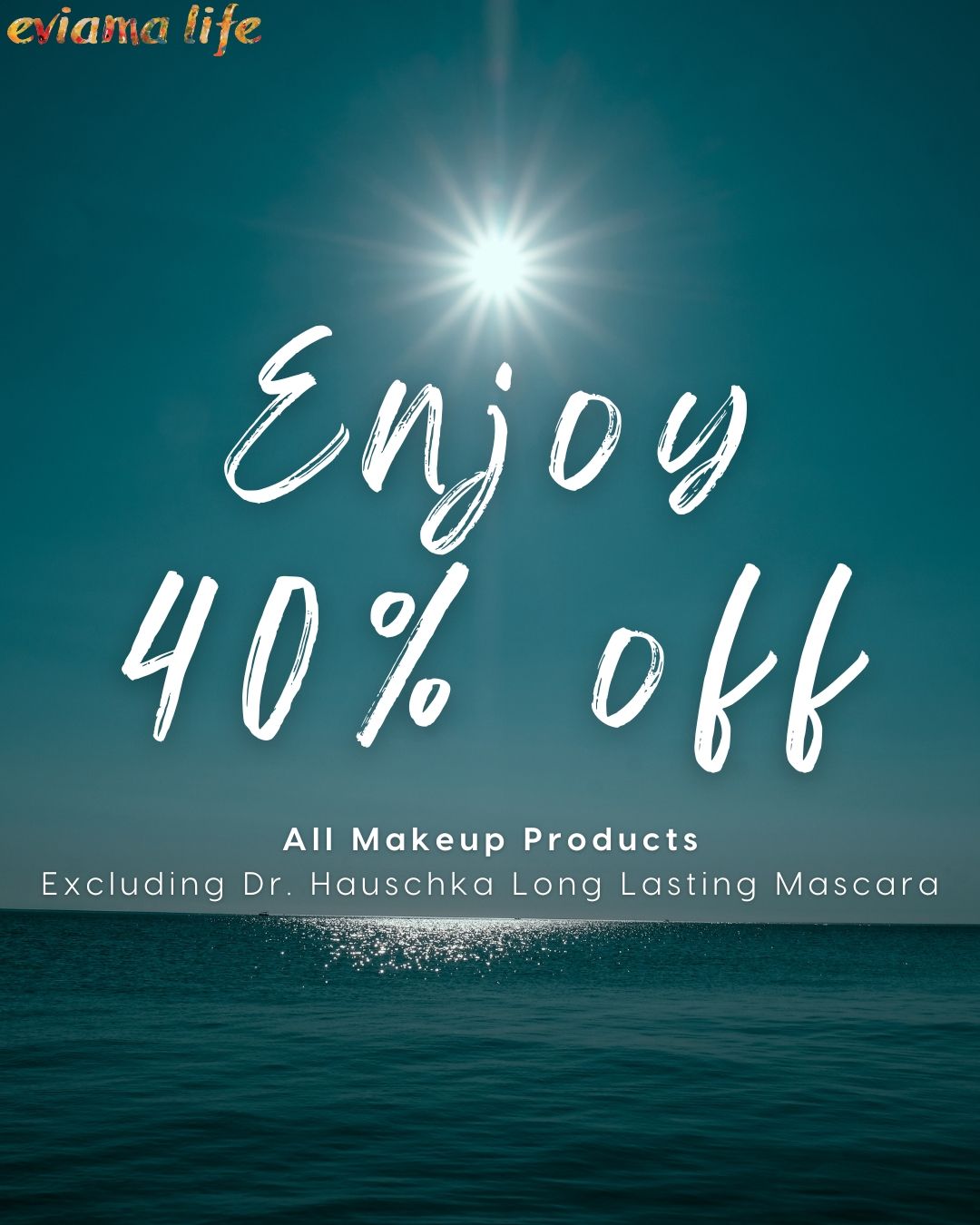 It's our biggest makeup sale yet!! Enjoy 40% off all Dr. Hauschka Makeup products when you shop in our boutique! 
Stop by and stock up on your favorite all-natural makeup line by Dr. Hauschka Skincare!
This offer excludes the new Dr. Hauschka Long Lasting Mascara.
+
+
+
#eviamalife #eviama #eviamalifespa #drhauschka #makeup #drhauschkamakeup