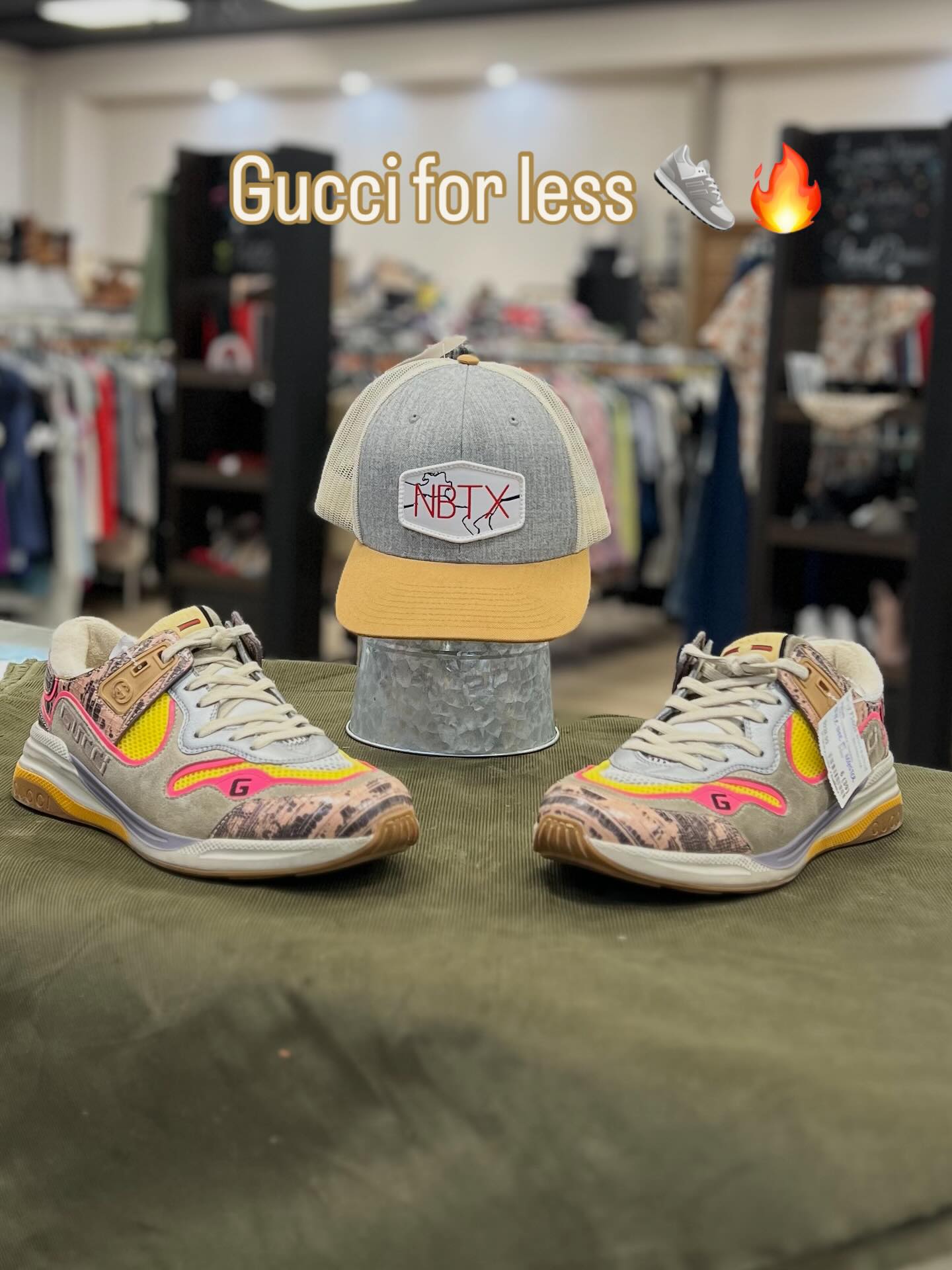 👟 From street-ready sneakers to statement boots — elevate your fall style with designer finds that don’t break the bank.
✨ Gucci multi-color sneakers — bold, vibrant, and impossible to ignore.
✨ Dolce & Gabbana suede buckle boots — rugged sophistication for cooler days.
✨ Sleek white checkered low-tops — timeless versatility.
🔥 Designer labels. Resale pricing. Only at Daly Finds.
#SouthwestTexasStyle #Gucci #DolceGabbana #MensStyle #MensShoes #DesignerDeals #LuxuryResale #SanAntonioStyle #MensWardrobe #DalyFinds