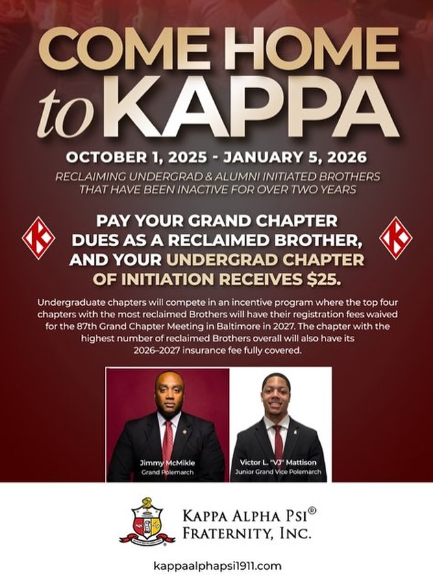 Come home to KΑΨ 👌🏾♦️