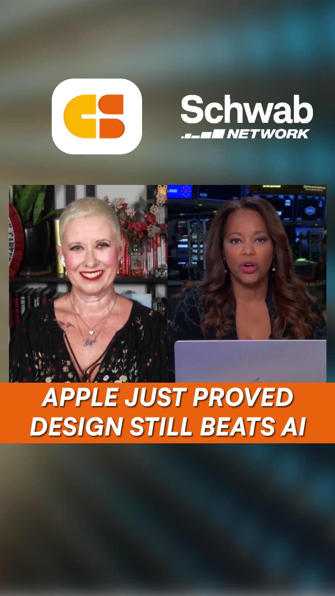 AI might rule the headlines, but consumers still buy with their eyes (and hands).
On @schwabnetwork with @dianekinghall, I broke down why even for @apple , hardware design, yes, even a new orange finish, can drive the biggest upgrade cycles.