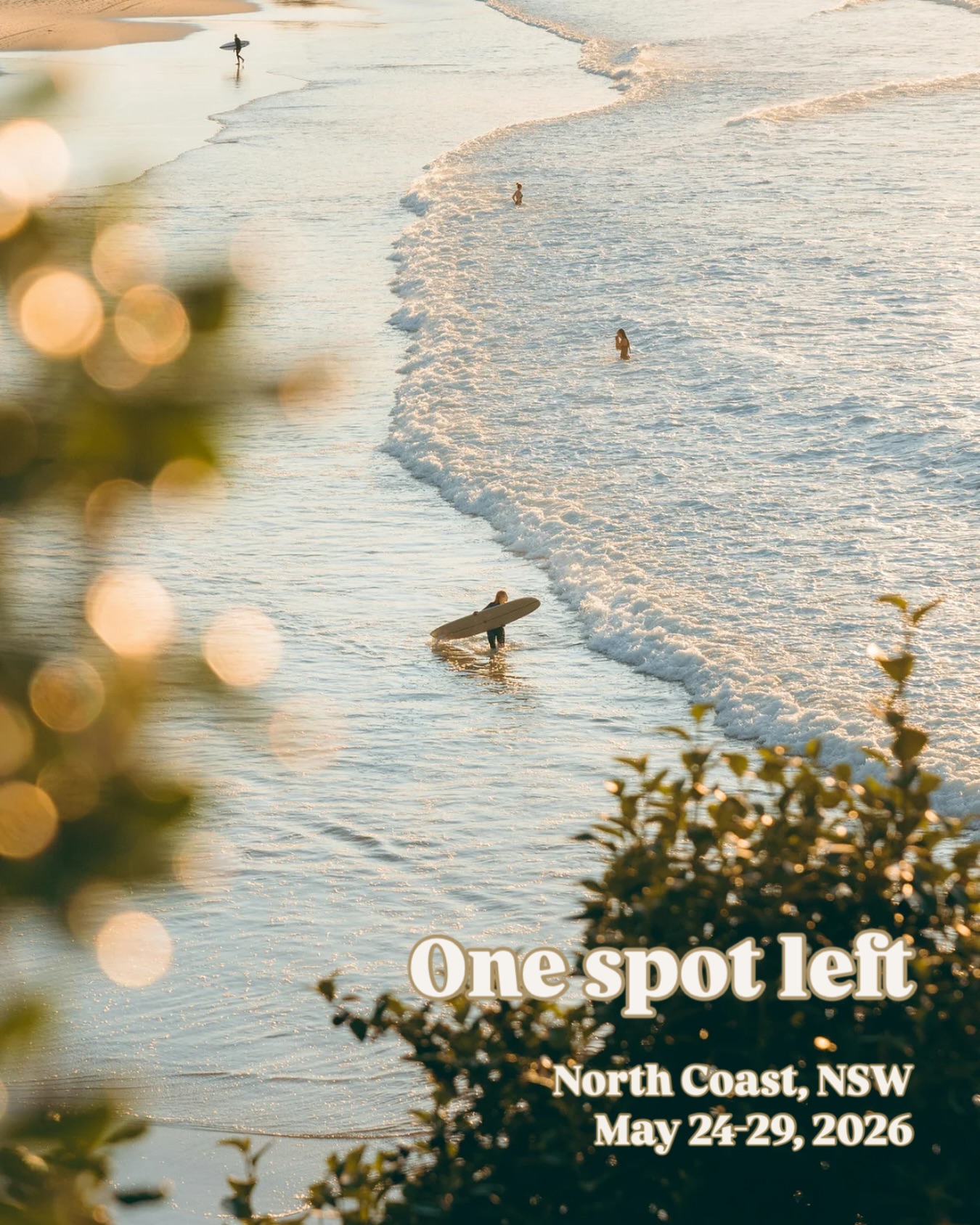 ONE SPOT LEFT on our North Coast, NSW trip already 🤯. May 24-29, 2026 with the @surfingaushpc
Twice daily surf sessions with analysis, meals, accom & transport all sorted for you. The perfect trip for surf progression and exploring the fun waves around the top end of NSW. Jump in quick, last spot won’t last long.
#surfcamp #solsurf #tweedcoast #nswsurfing