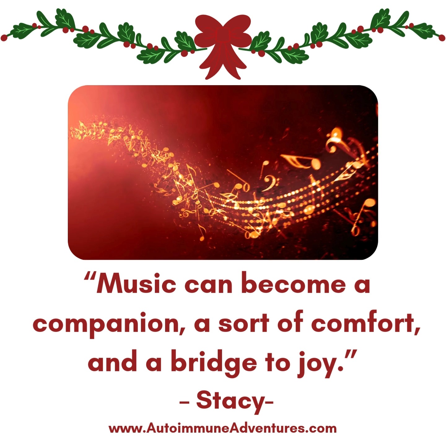 In this holiday episode of Autoimmune Adventures, we explore how music can become part of a personal support system—offering comfort, steadiness, and a gentle bridge back to joy during the holiday season. Music can meet us where we are, especially when the holidays bring mixed emotions or added stress.
This episode focuses on using music intentionally as a tool for emotional wellness, connection, and self-care.
🎧 Episode 5 — the fifth and final holiday episode — releases December 23
#HolidayMusic #MusicAsSupport #FindingJoy
#AutoimmuneAdventures #ChronicIllnessLife
#MentalHealthAwareness #HolidayWellness
#MusicAndEmotion #SeasonalSupport