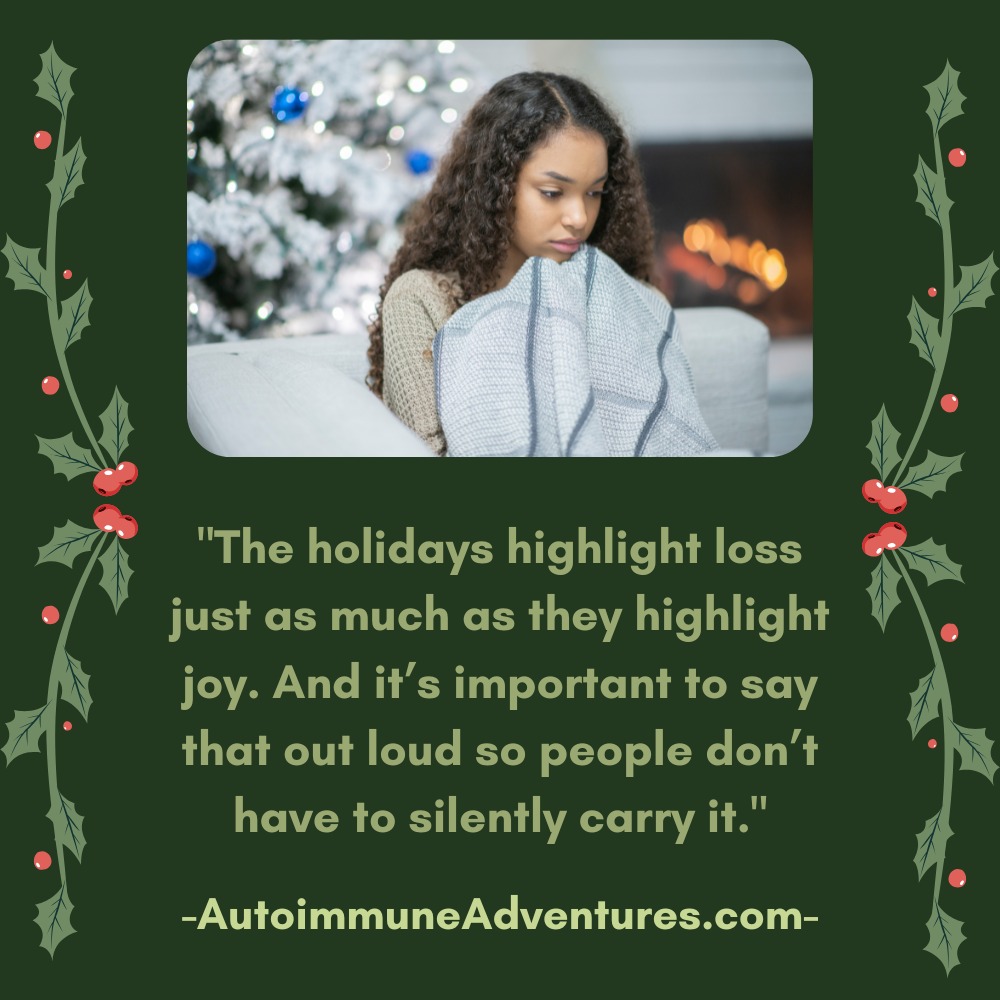 The holidays can sparkle and sting — and that truth deserves space.
In Holiday Episode #4 of Autoimmune Adventures, we name the emotions people often feel but rarely say out loud during this season. Because acknowledging what’s heavy can be just as healing as celebrating what’s joyful. You’re not alone in holding both.
🎄 Holiday Episode #4
📅 Releases December 16
#AutoimmuneAdventures #HolidayFeels #GriefAndJoy #MentalHealthAwareness #ChronicIllnessCommunity #YouAreNotAlone #HolidayHealing #EmotionalWellness