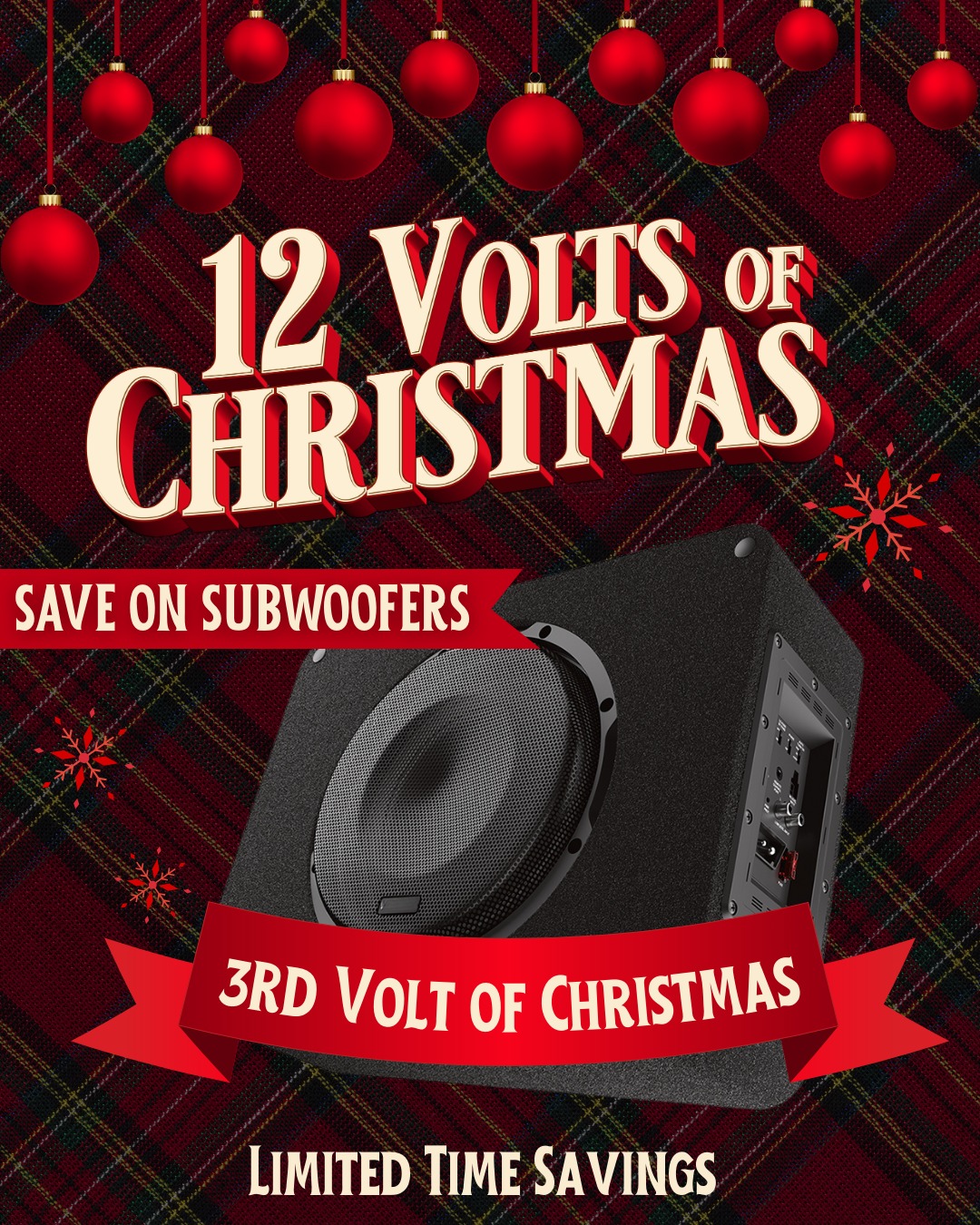 Continue the 12 Volts of Christmas with a gift you can feel. On the third volt of Christmas, save on subwoofer upgrades from Columbus Car Audio & Accessories and bring more impact to every drive!
#12VoltsofChristmas #Subwoofers #HolidaySavings #FeelTheBass