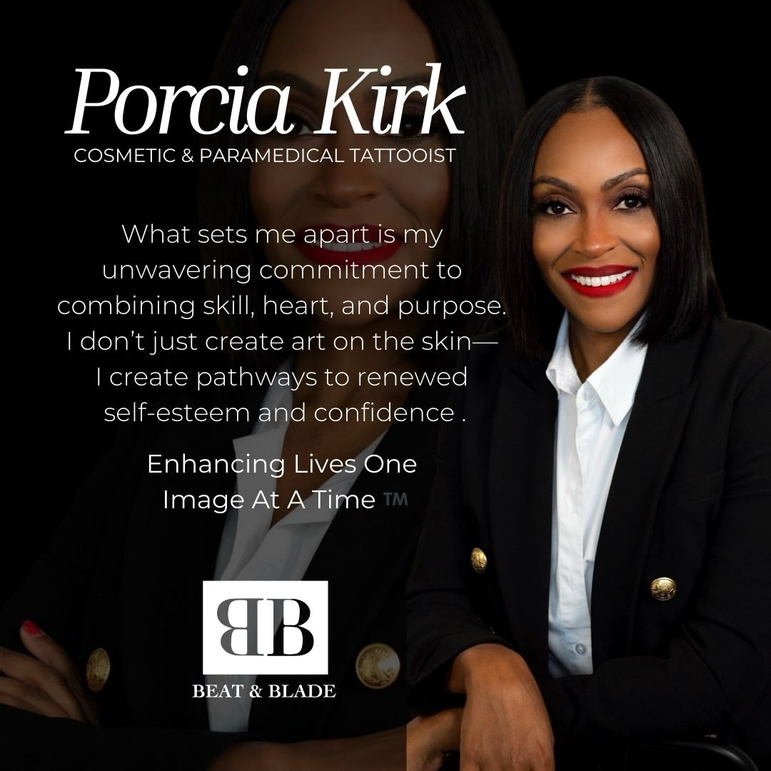 BEAT & BLADE, is not just a business; it’s a safe and supportive space where clients can heal, feel heard, and leave feeling more whole.
In 2026, our service menu will include cosmetic permanent makeup services, paramedical tattooing and teeth whitening as an added enhancement.
Our Offerings:
• Ombré Brows
• Lip Blush & Neutralization
• Permanent Eyeliner
• Beauty Mark(s)/Permanent Moles
• Faux Freckles
• Scalp Micropigmentation (SMP)
• Scar Camouflage
• Stretch Mark Camouflage
• PMU Corrective/Removal Service
• Teeth Whitening
• 1:1 Trainings
• Room Rental
Our booking site is now open for available appointments in the new year! We’re excited to serve you!
BEATANDBLADE.COM
“Enhancing Lives One Image At A Time” ™️
Beat & Blade
2990 Richmond Avenue
Houston, TX 77098
(832) 377-5677
info@beatandblade.com
www.beatandblade.com
#follow #pmuartist #tattooartist #bossbabe #houston