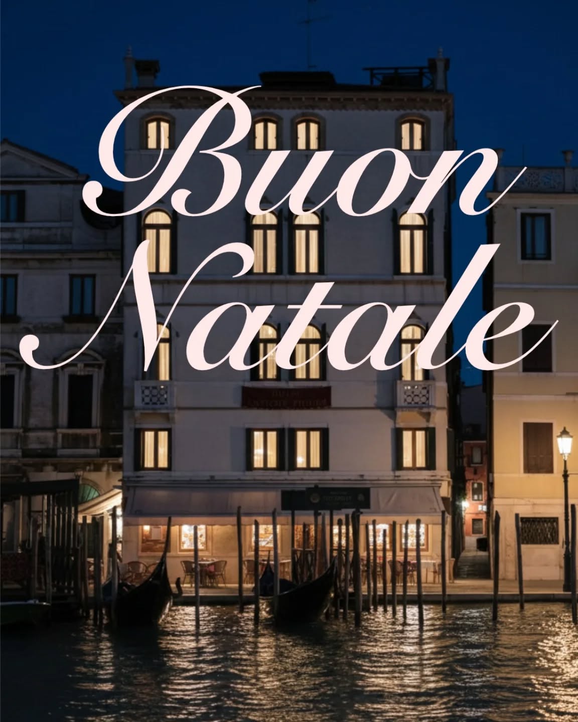 In questo periodo dell’anno, Venezia diventa ancora più intima e luminosa.
È qui che vi auguriamo di vivere momenti di quiete, eleganza e pura ispirazione.
Felici Feste. ?
At this time of year, Venice feels even more intimate and luminous.
We wish you moments of calm, elegance and inspiration.
Happy Holidays . ?