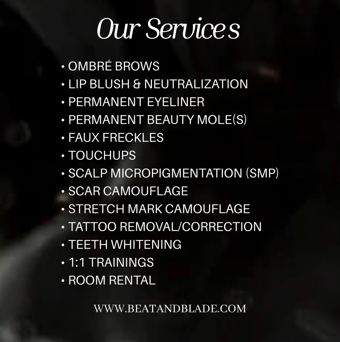 Our Service Offerings For 2026 @beatandblade
BEAT & BLADE
2990 Richmond Avenue
Houston, TX 77098
📞(832) 377-5677
📧 info@beatandblade.com
🌐www.beatandblade.com
“Enhancing Lives One Image At A Time”™️
#linkinbio #booknow #follow #fyp #beatandblade