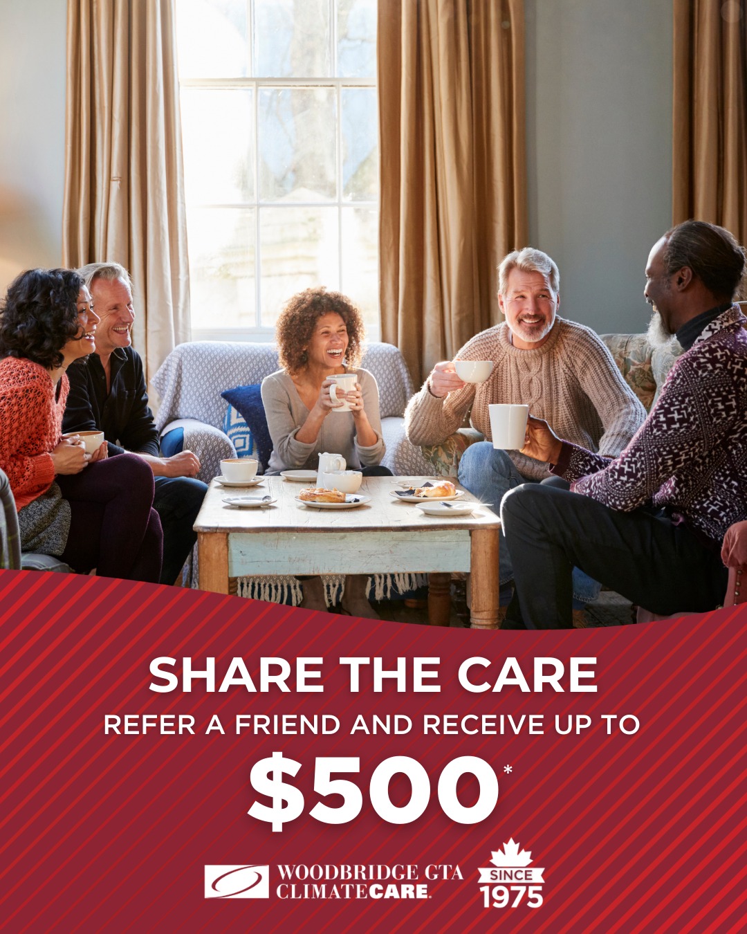 ❤️ Share the comfort, earn rewards!
Here’s how it works:
✅ Refer someone you trust: family, friends, co-workers, or even a neighbour with the same aging equipment.
✅ They save $100 on a new furnace, AC, or heat pump installation.
✅ You earn a Prepaid Visa for every successful installation!
? Referral rewards:
$500 for a boiler
$400 for a full HVAC system
$200 for a single furnace or AC
$200 for a tankless water heater or water softener
Help your friends enjoy the same comfort you do and get rewarded up to $500!
? Learn more or refer a friend today! 905-851-7007
*Offer valid on new customers with unique service addresses. Self-referrals do not qualify.
#WoodbridgeGTAClimateCare #HVACProfessionals #HVACContractor #HVACRepair #LocalProfessionals