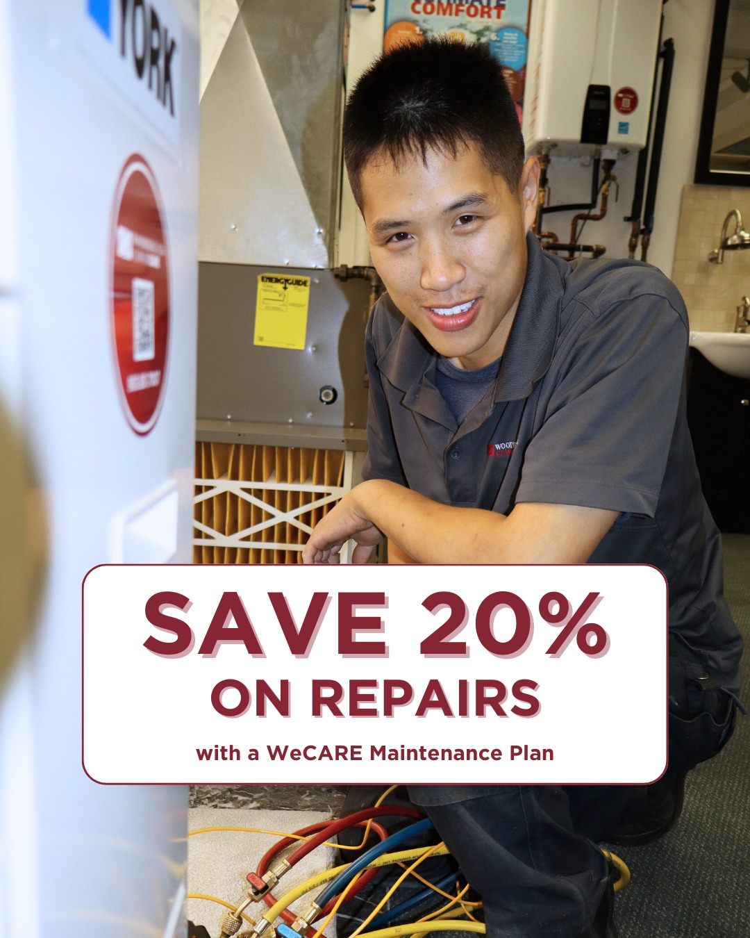Think of the WeCARE Maintenance Plan as insurance for your home comfort.
It keeps your heating and cooling system running safely, efficiently, and reliably all year long. Enjoy priority service, annual tune-ups, and coverage for parts and labour, so unexpected breakdowns and surprise fees are a thing of the past. Even if you never need major repairs, seasonal maintenance saves you time, money, and stress.
Relax knowing your home comfort is in expert hands with Woodbridge GTA ClimateCare.
? 905-851-7007
#WoodbridgeGTAClimateCare #HVACProfessionals #HVACContractor #HVACRepair #LocalProfessionals