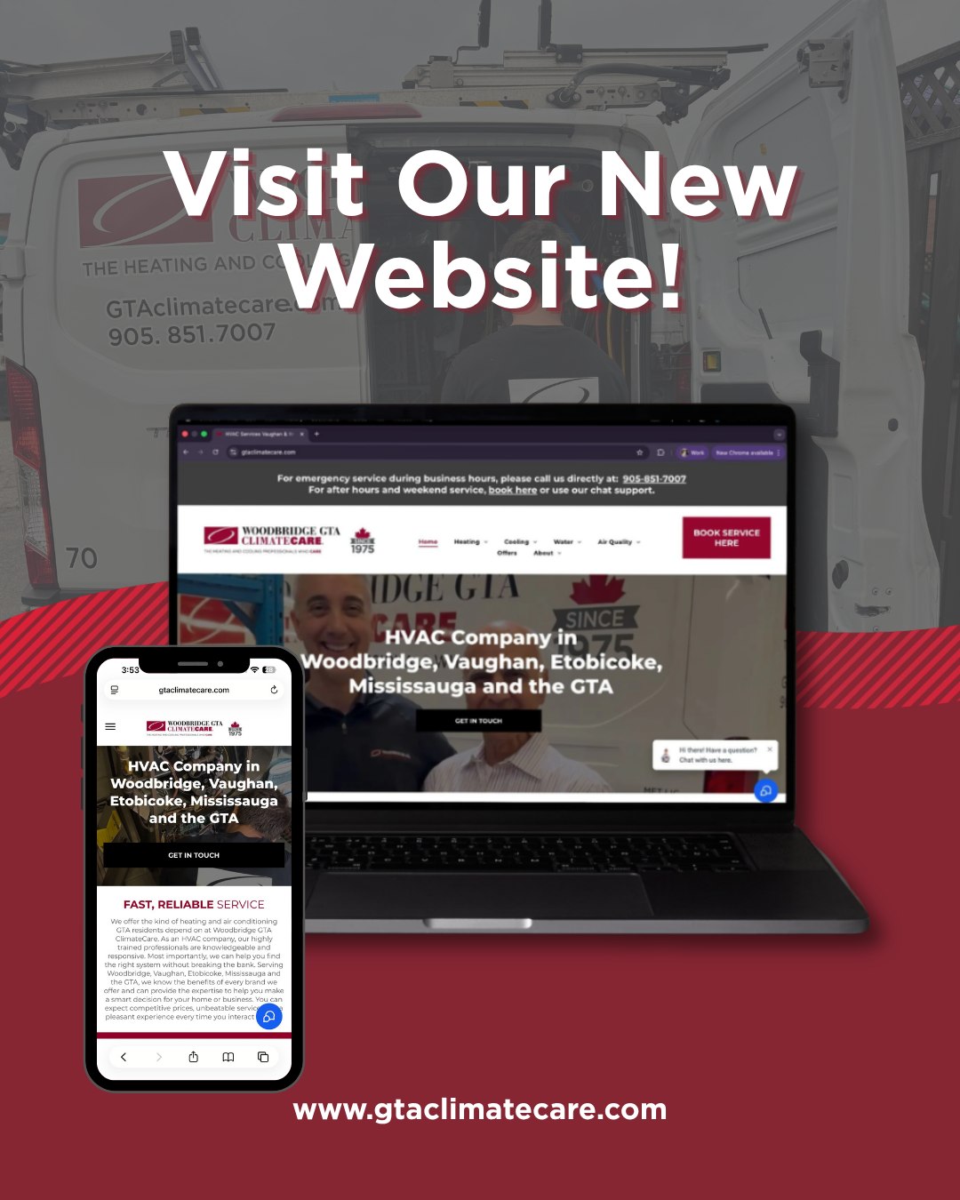 We’re excited to announce the launch of our brand new website! ?
At Woodbridge GTA ClimateCare, we’re always looking for ways to make your experience easier and more convenient. Our new site comes packed with features designed with you in mind:
✔️ Book an appointment online: schedule your HVAC service anytime, anywhere.
✔️ Immediate support with our live chat: get answers fast from our friendly and knowledgeable team.
✔️ Explore our range of HVAC services, from installation to maintenance.
Whether you’re looking to book your annual precision tune-up schedule an emergency repair, or just have questions about your HVAC system, our website makes it simple and stress-free.
Check it out today and see how we’re making HVAC service easier than ever (link in bio).